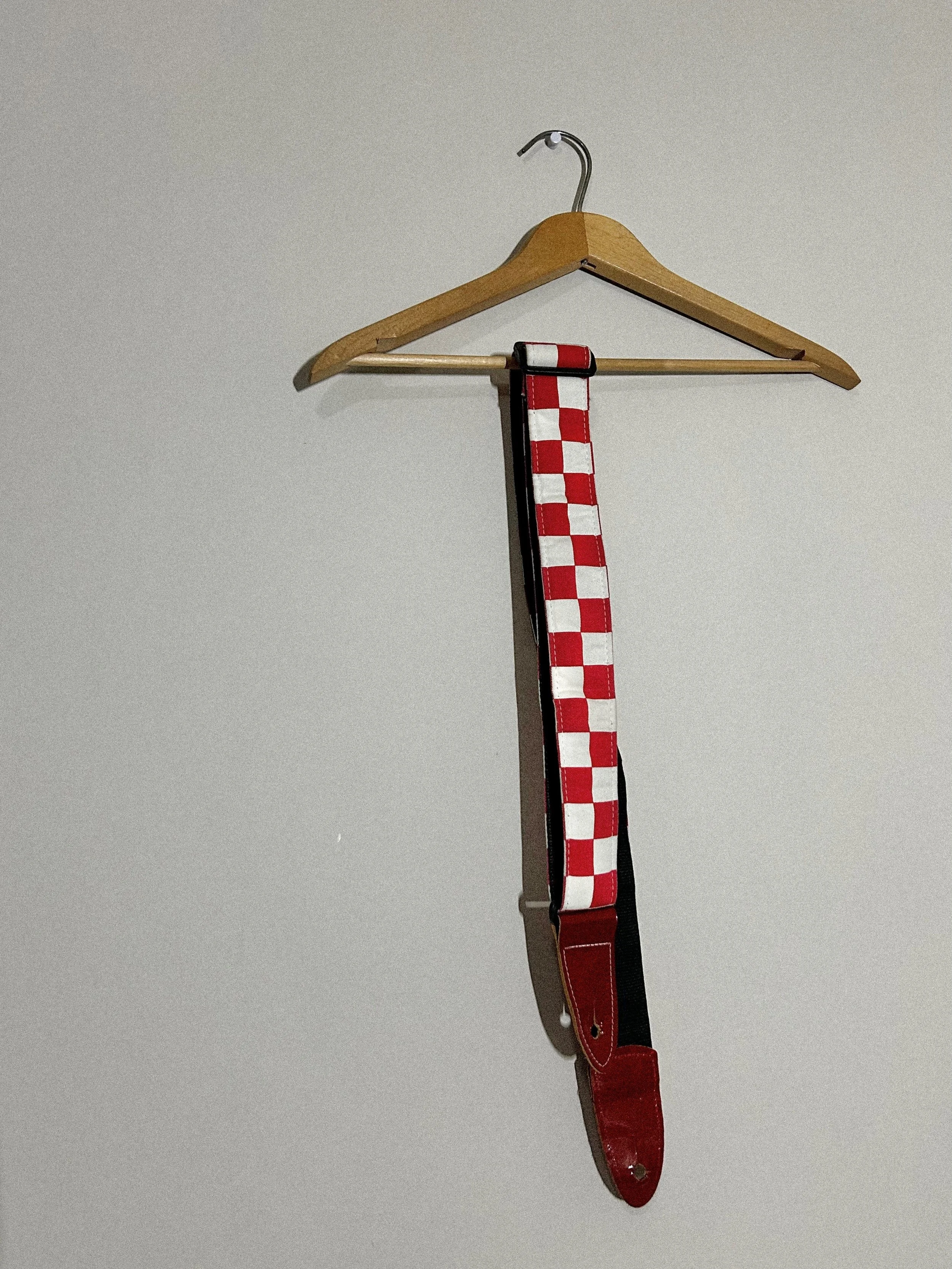 ★ Vintage checkered guitar strap