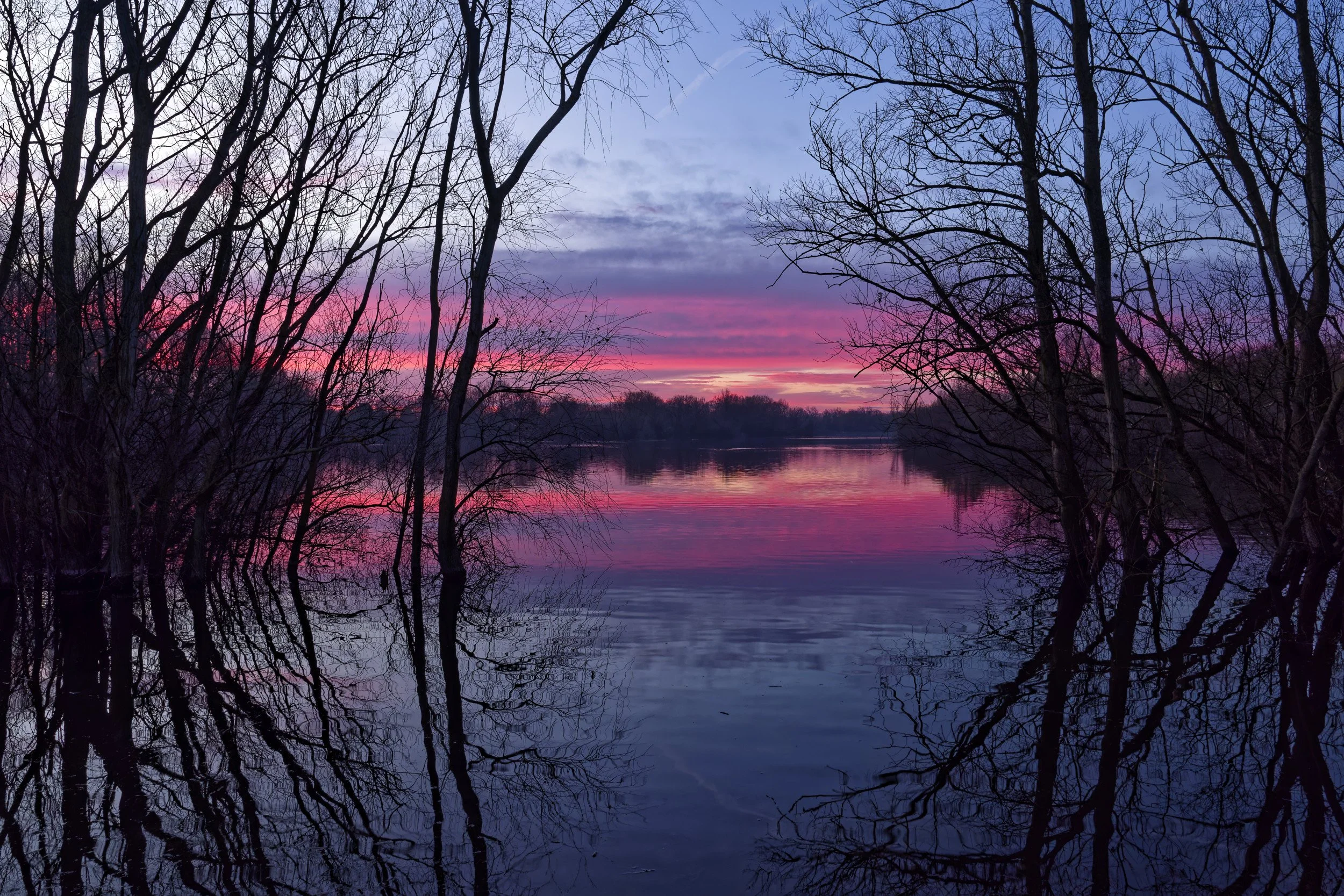 Sunrise over a Lake