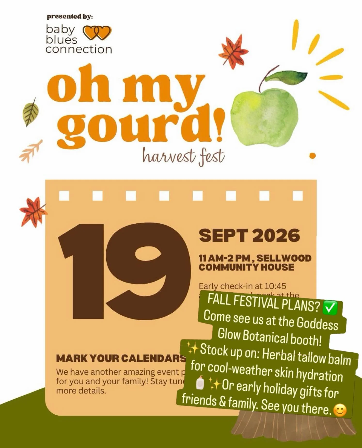 Come celebrate the beginning of fall with us, at the @ohmygourd_harvestfest ! 🍁 

Admission is free. ❤️

With baby goats, live music, storytime, a local artisan craft fair, a fire engine tour, carnival games, a scavenger hunt and more this is fun fo