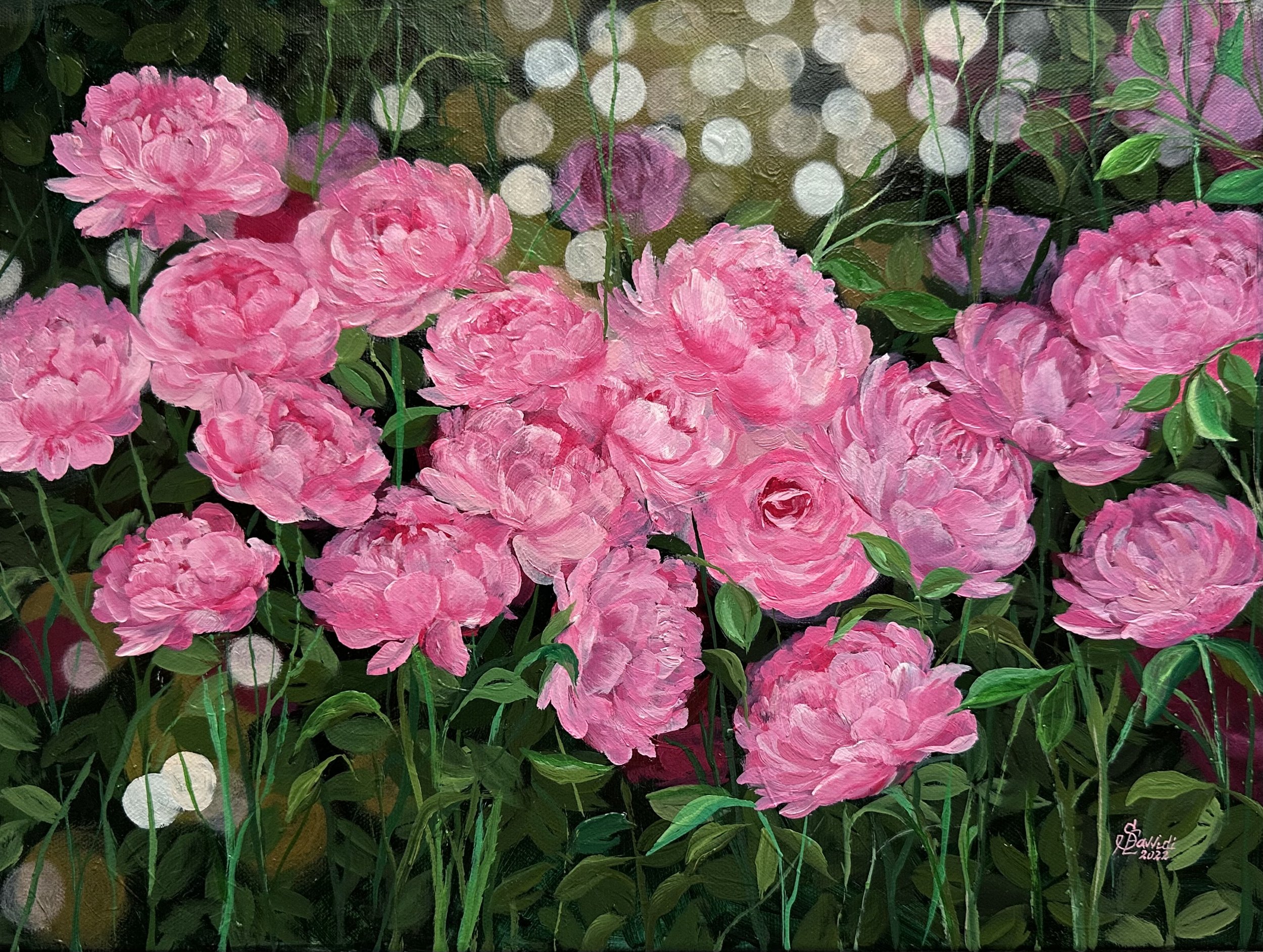 Peonies in the Evening Light