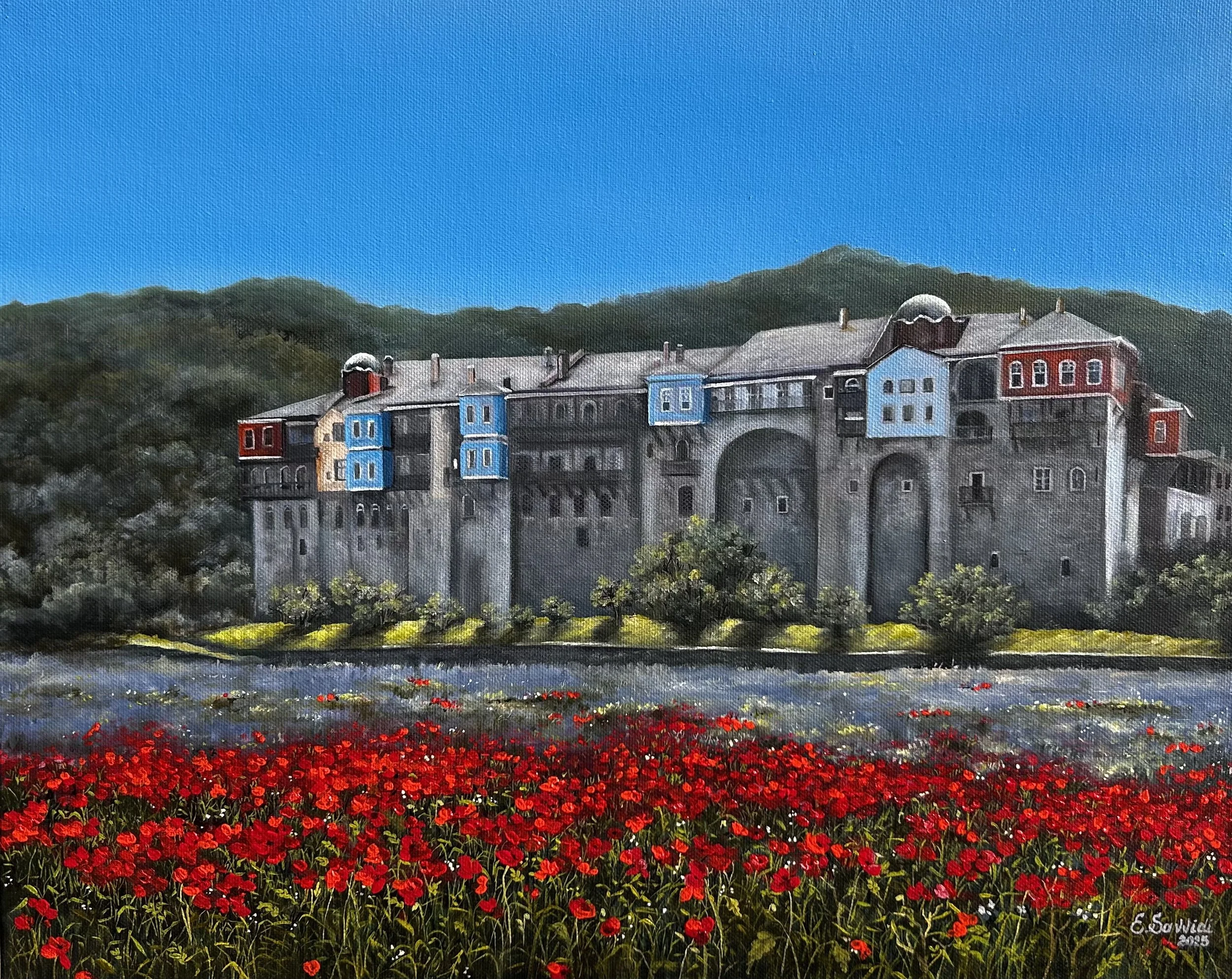 Iviron Monastery in Bloom