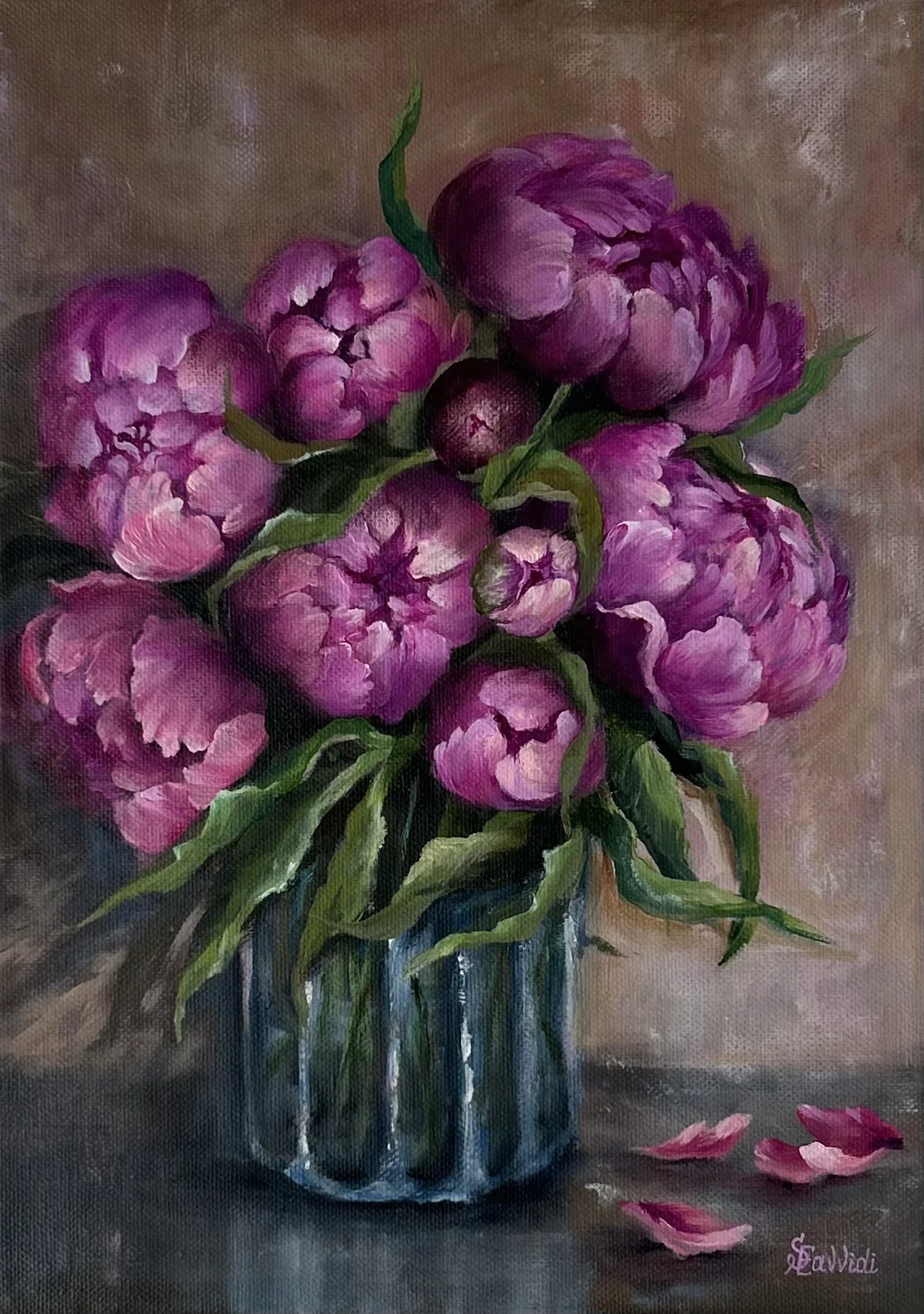 Peonies at Dusk