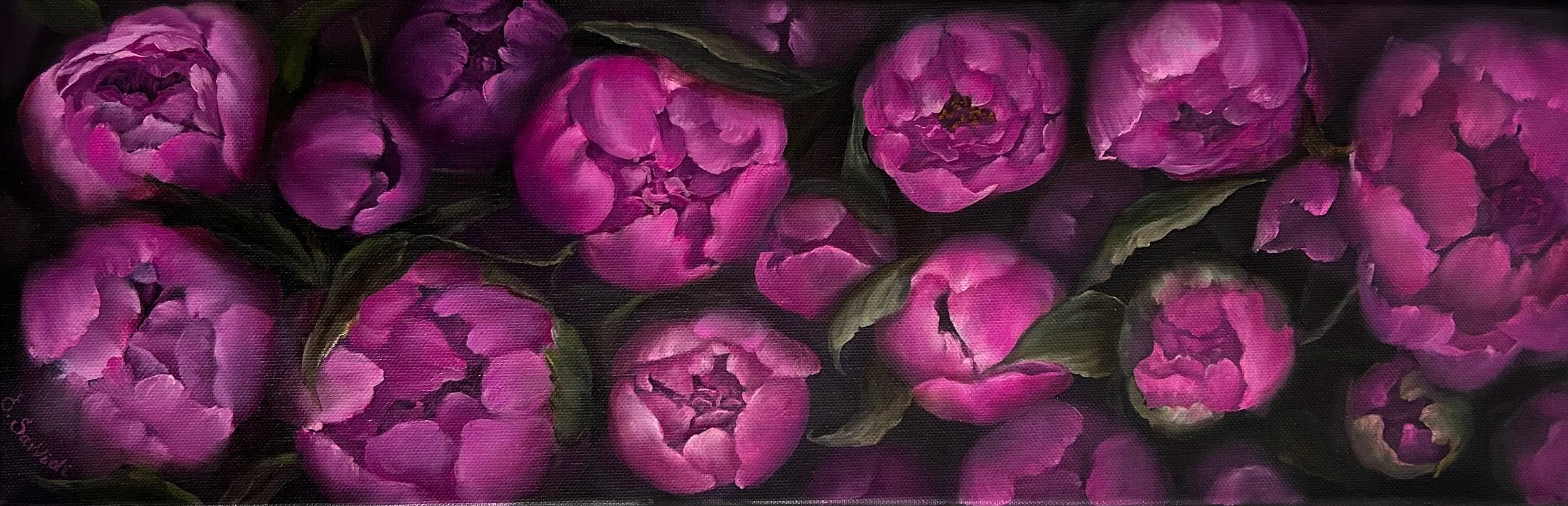 Peonies in the Dark