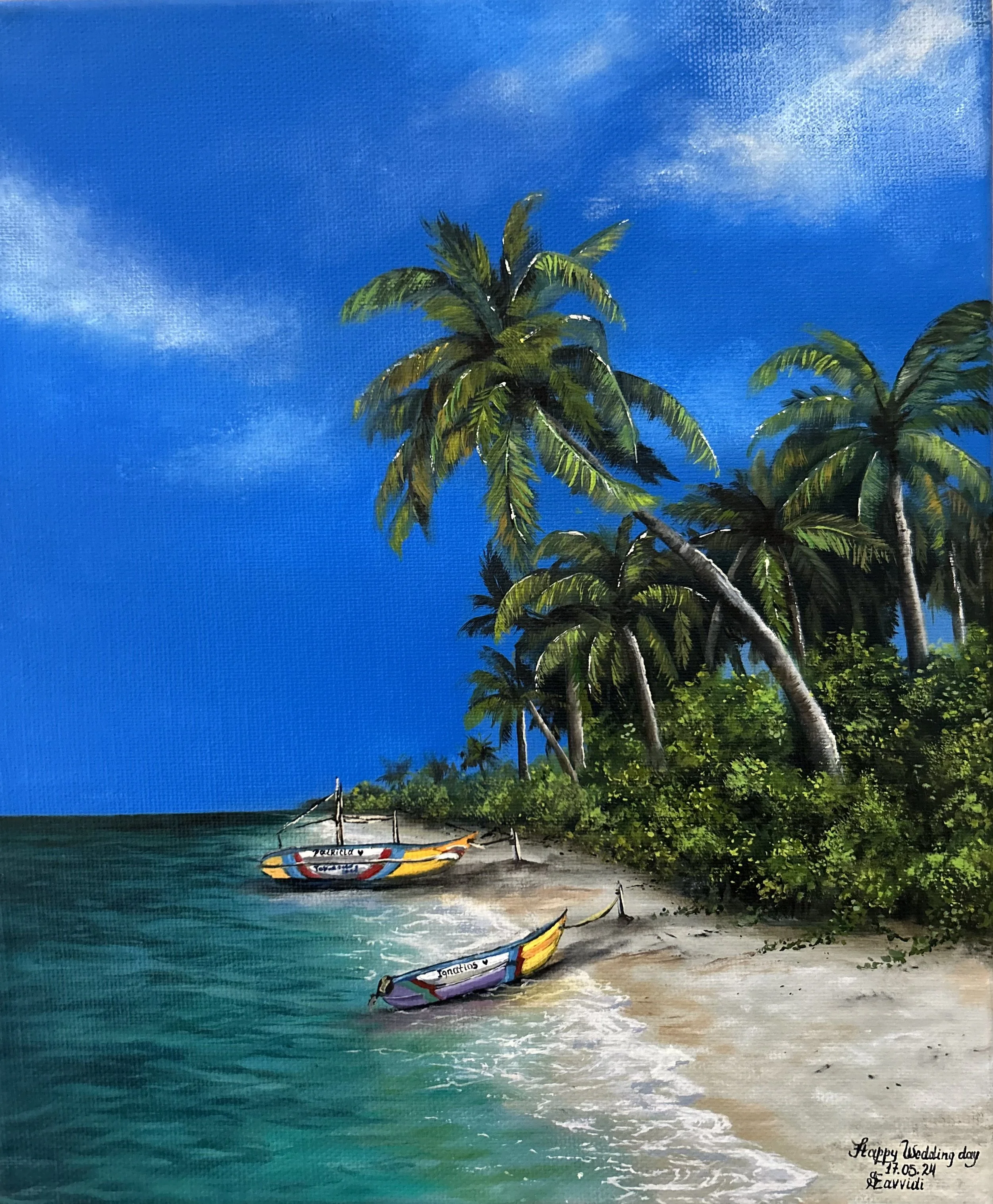 Boats Beneath the Palms