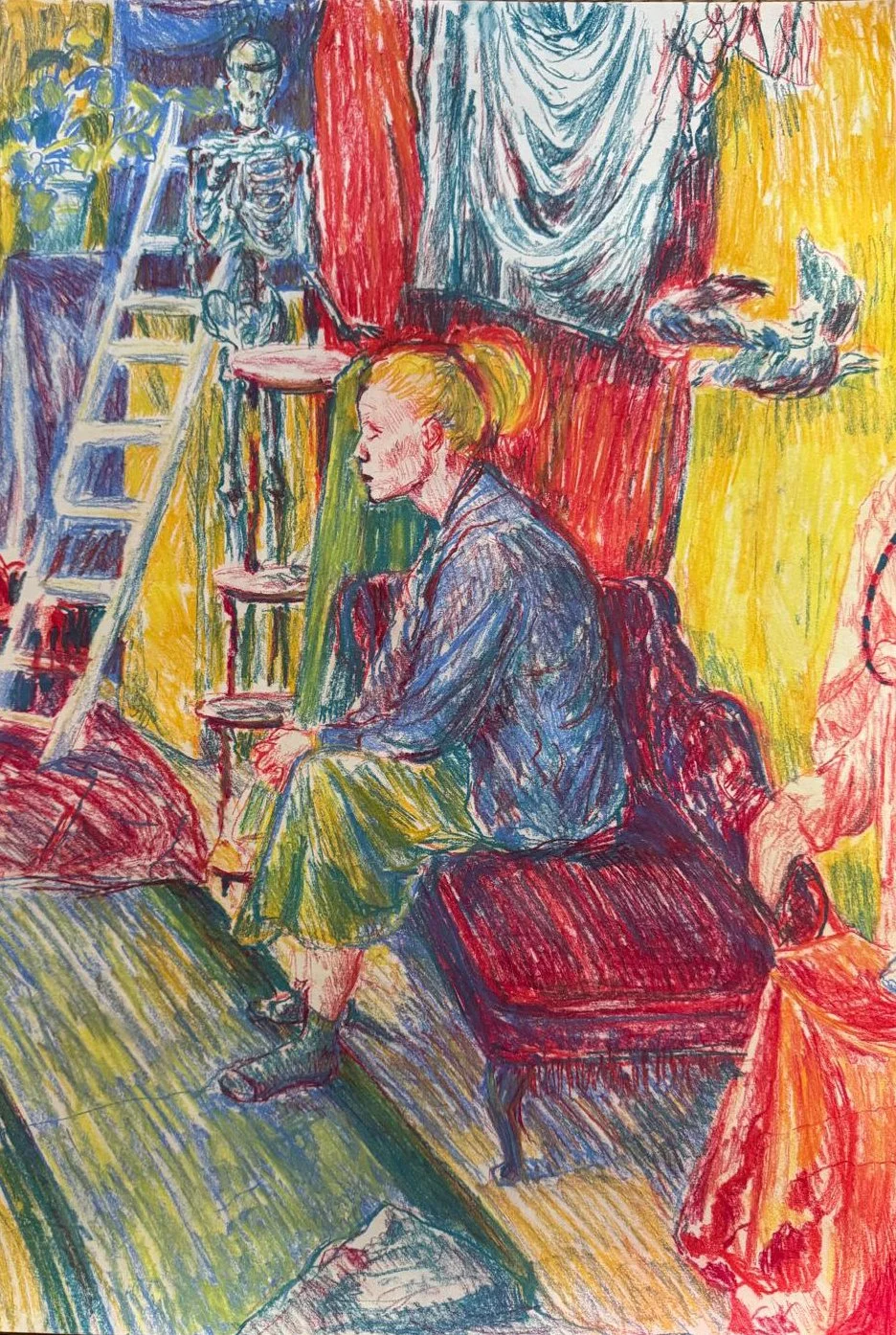 Joanna Boyle, ColourStudio, Conte crayons on paper, 42 x 59cm.jpg