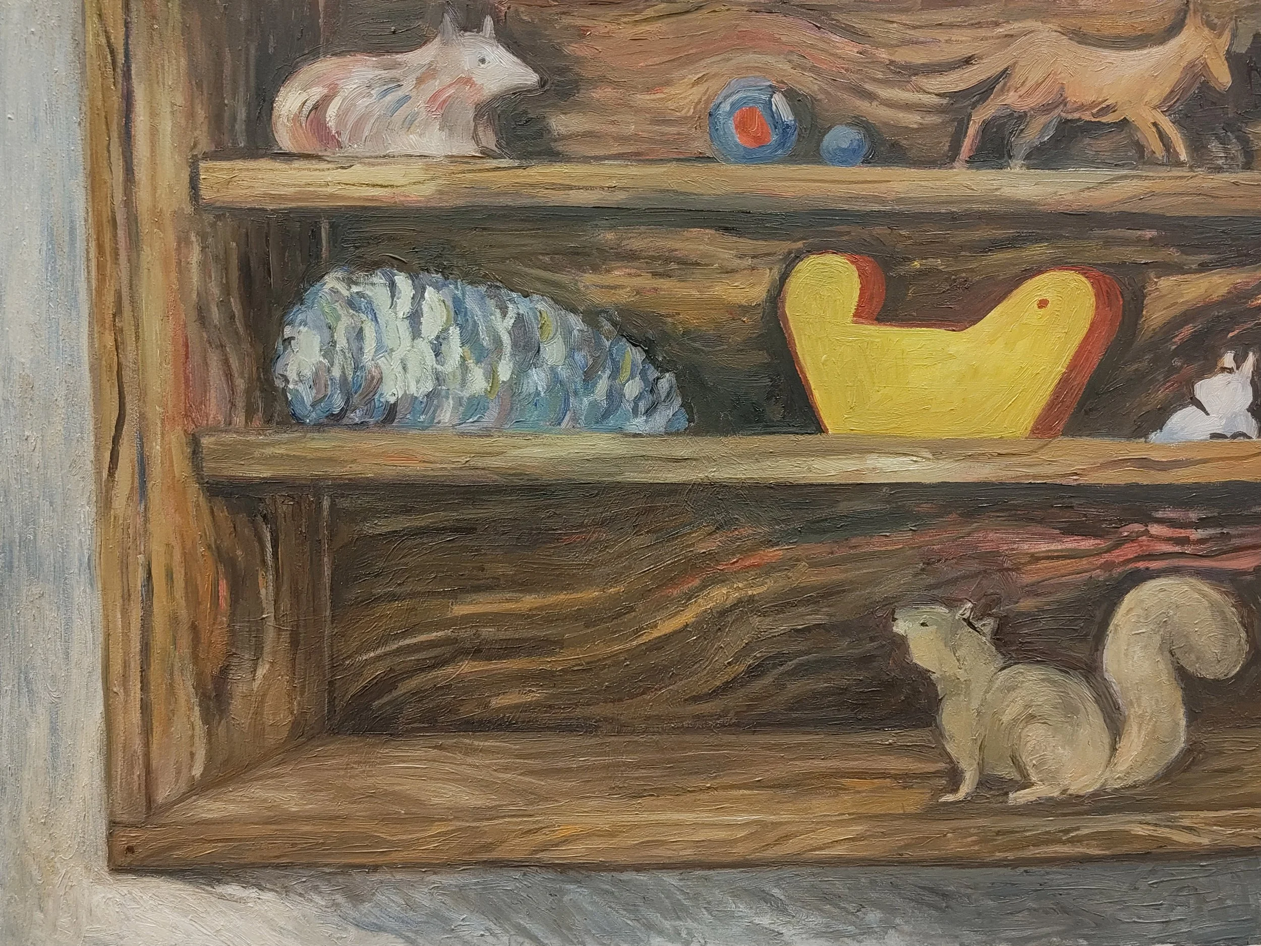 Waiting, Wcm x Him, Oil on Wood, 2026