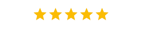 Five gold stars in a row.