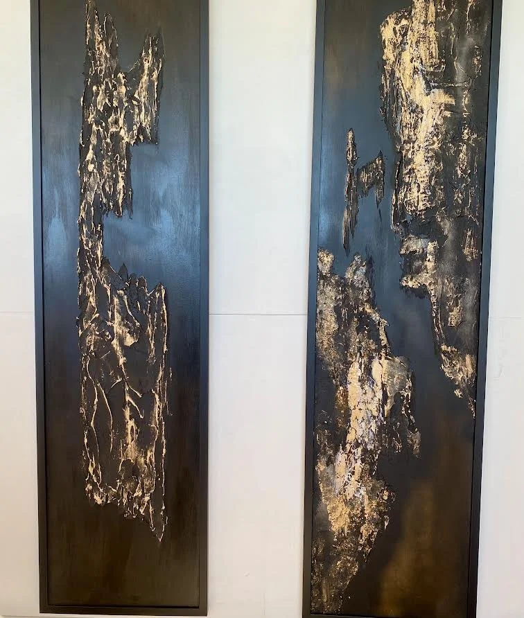 Black & gold art