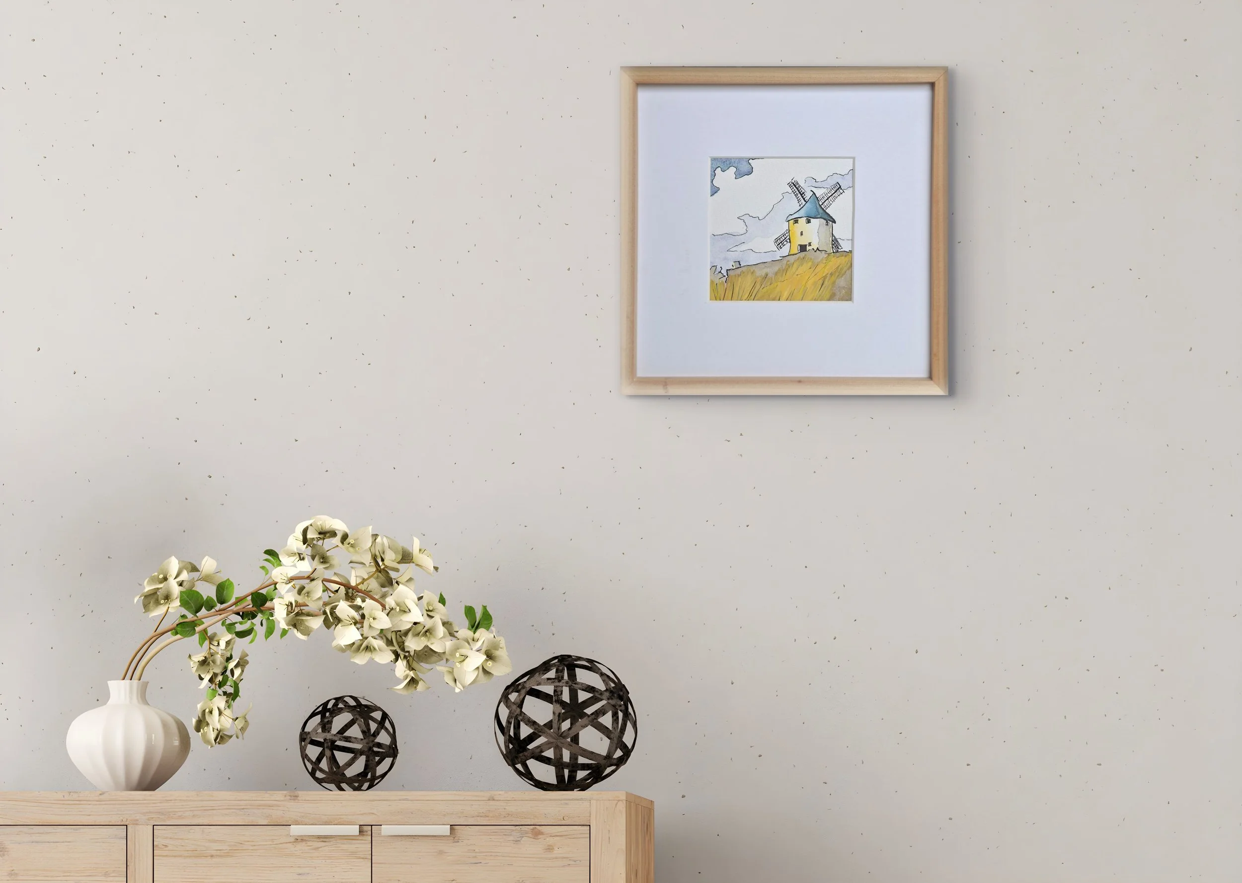 Windmill in golden light