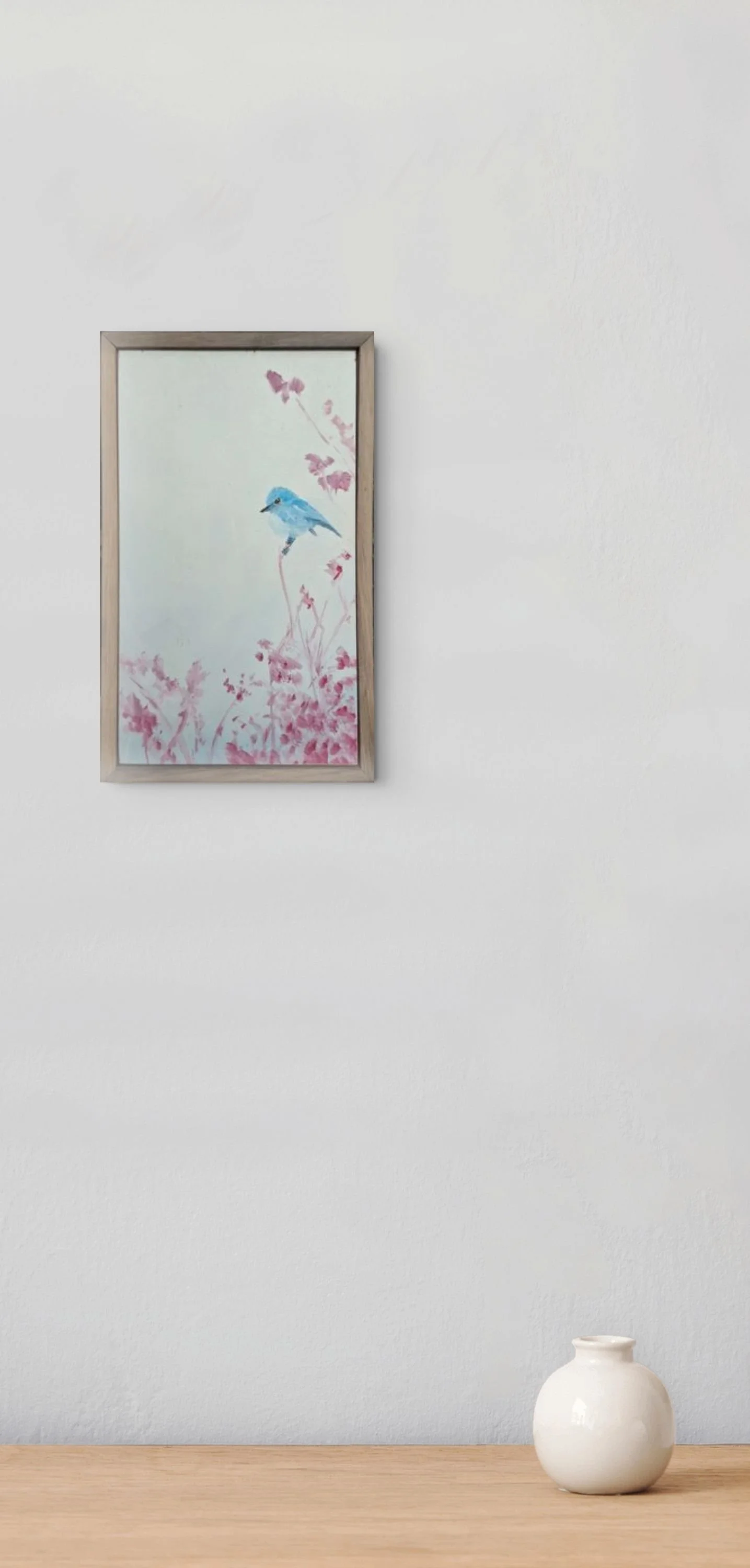 Tiny blue bird
