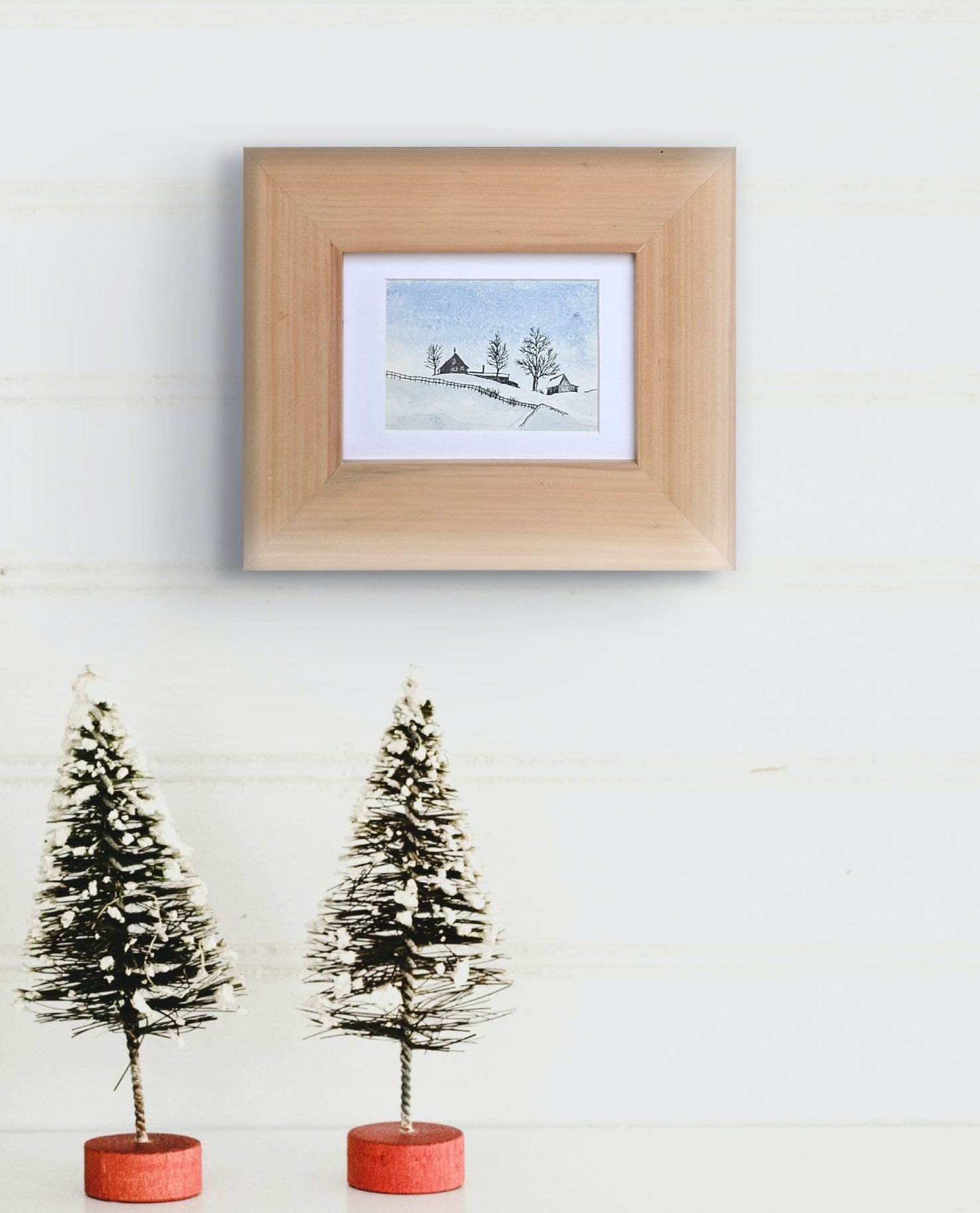 Wintertime farm