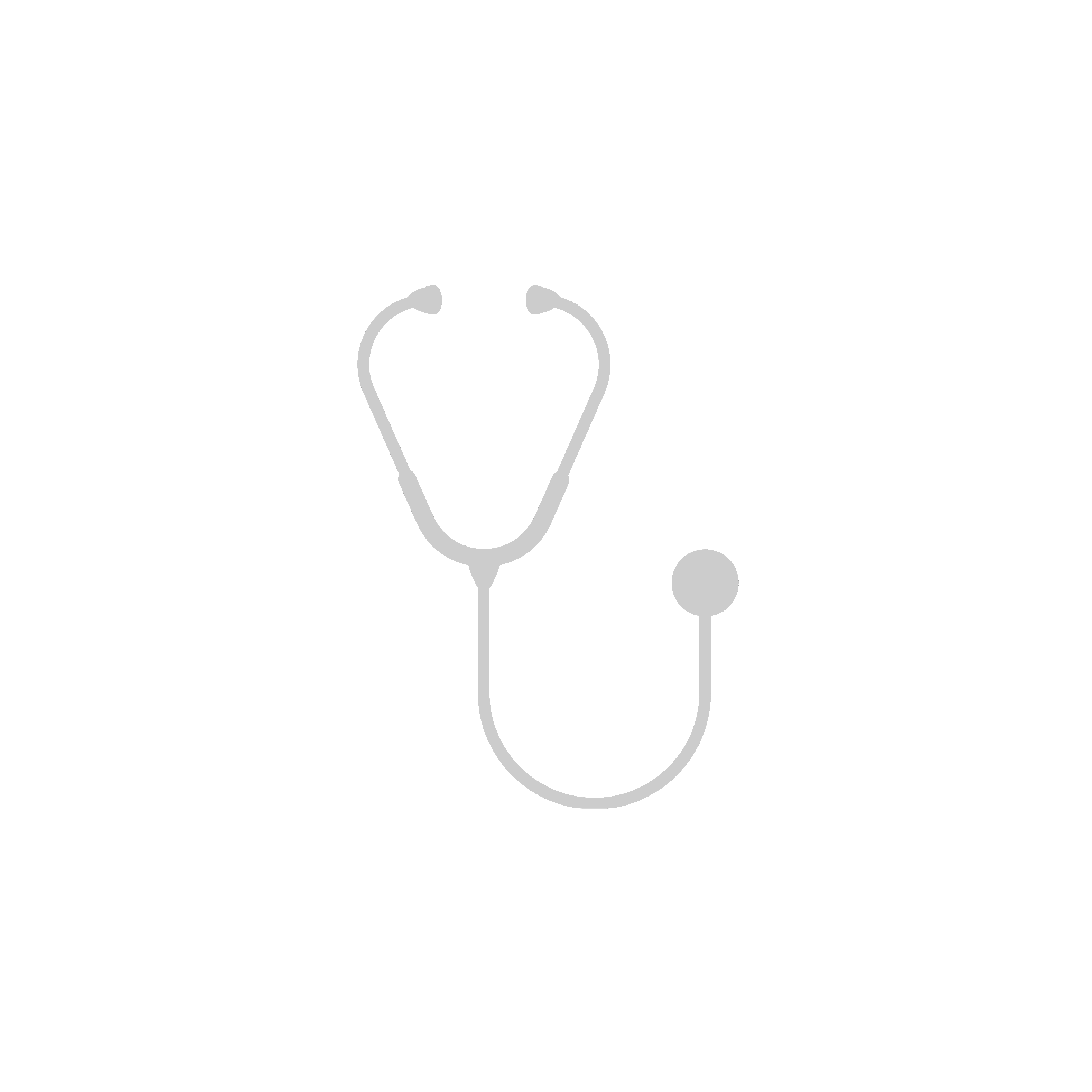 Illustration of a stethoscope with a black background.