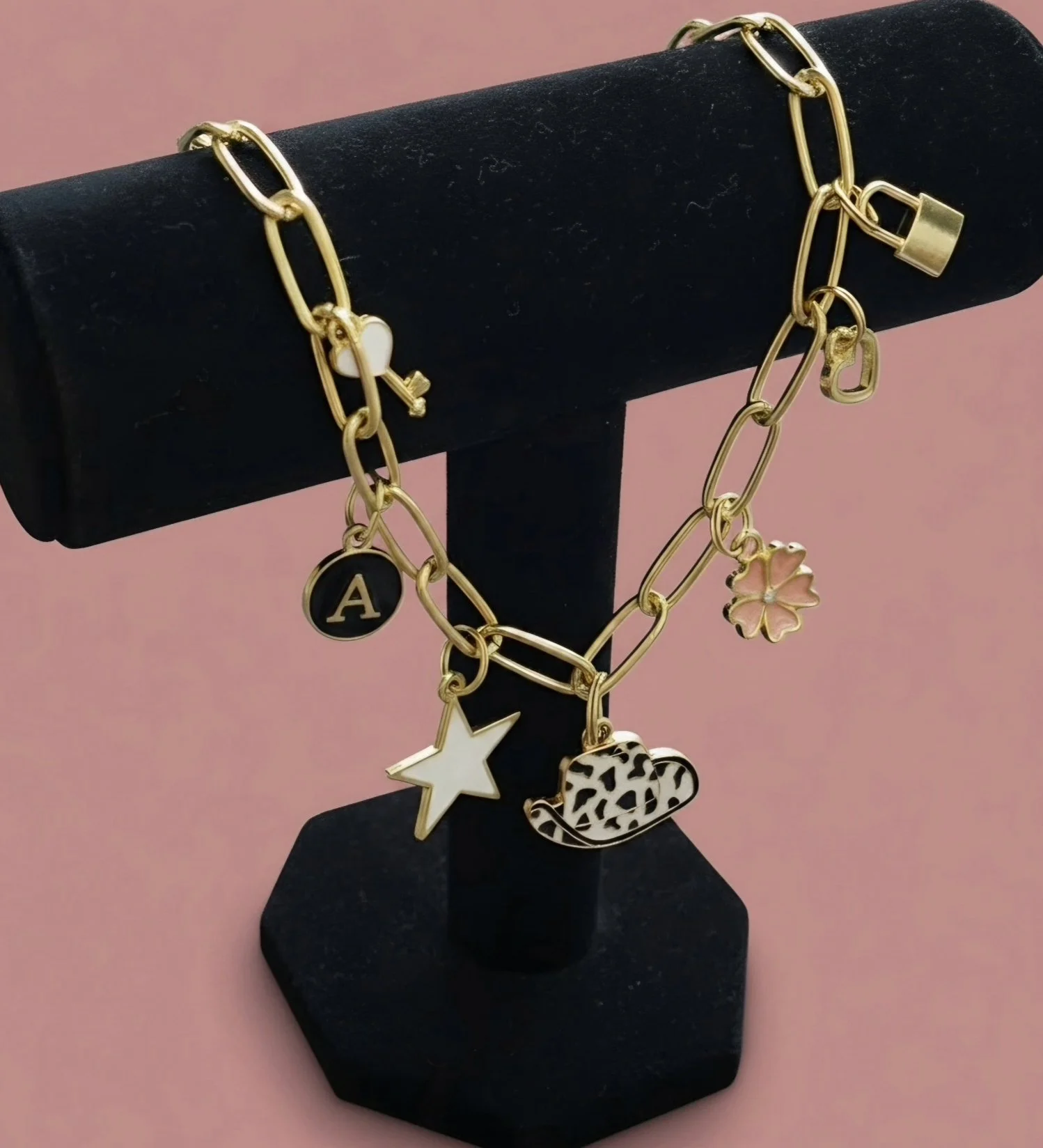 Cheetah Cowgirl charm