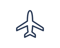 Outline of a jet airplane