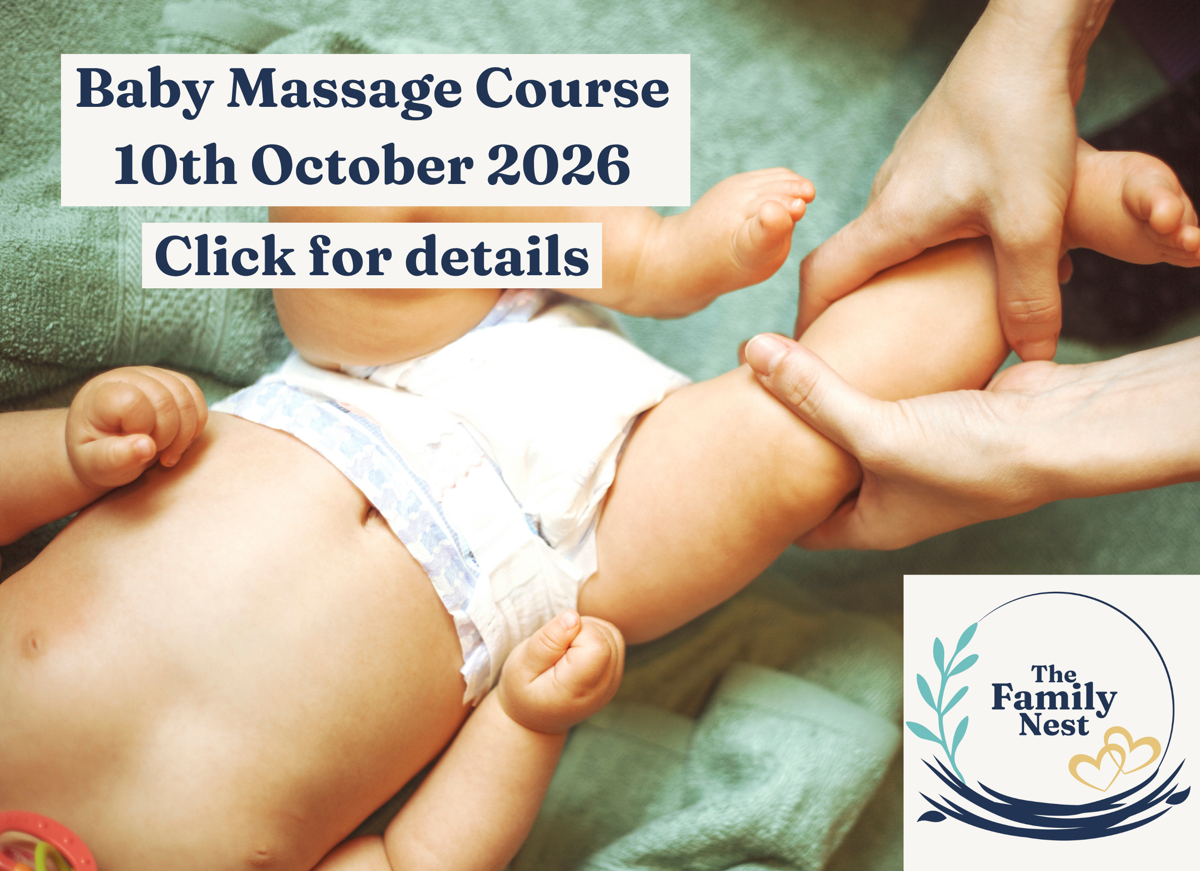 Baby Massage Course - Starts 10th October 2026 (Saturday)