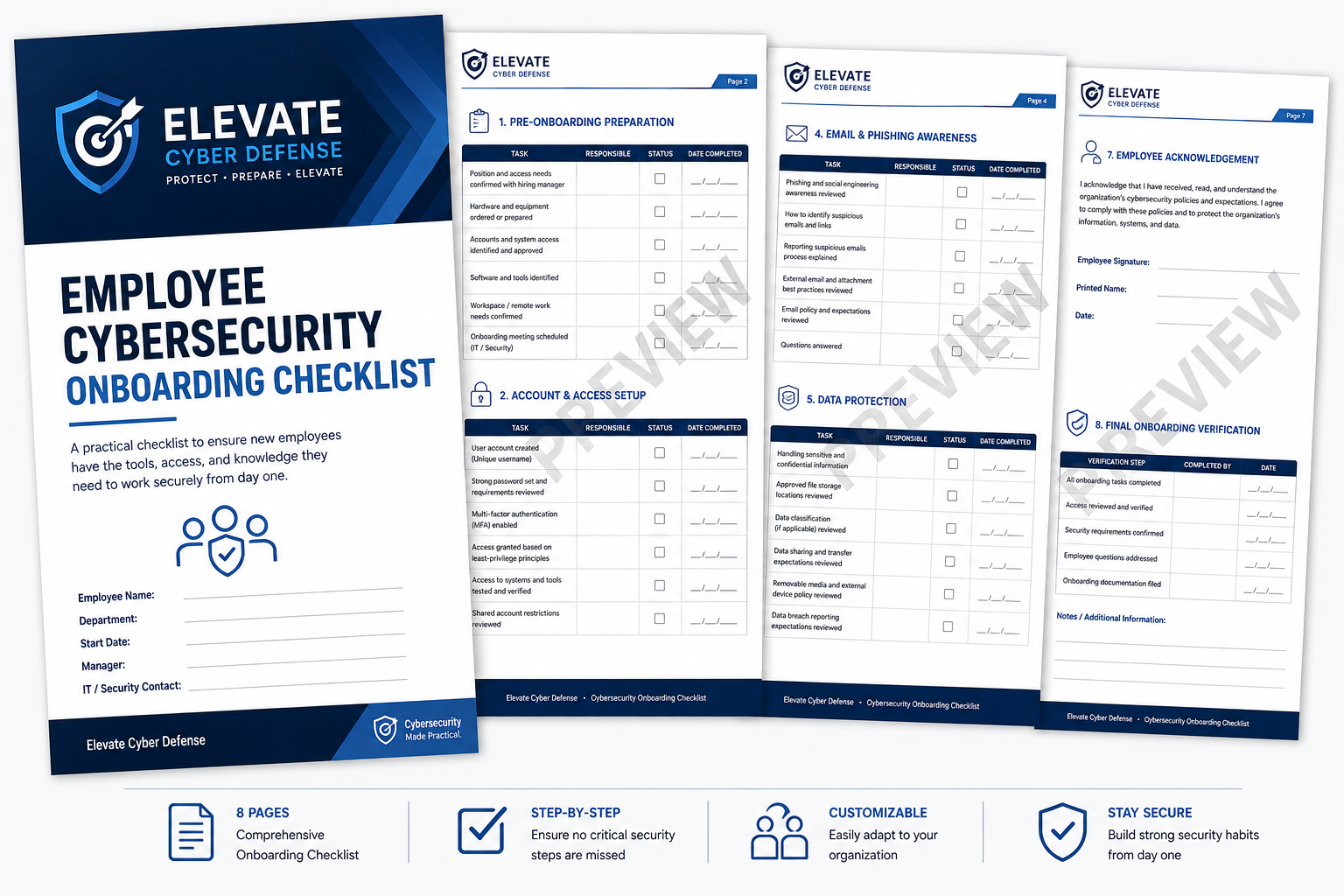 Employee Cybersecurity Onboarding Checklist