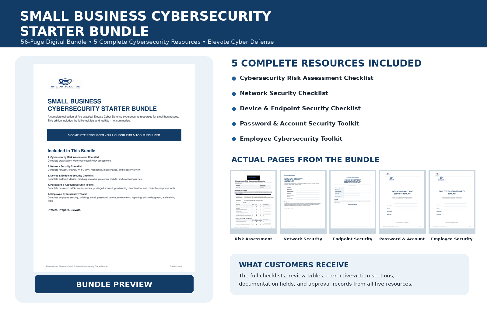Small Business Cybersecurity Starter Bundle