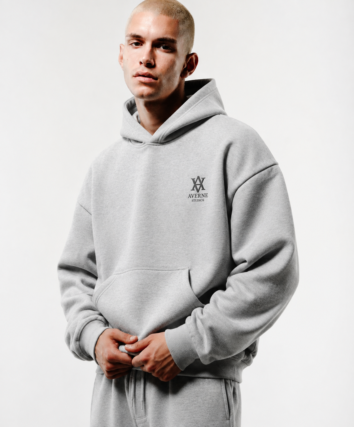 Essential Oversized Boxy Fit Fleece - Light Grey