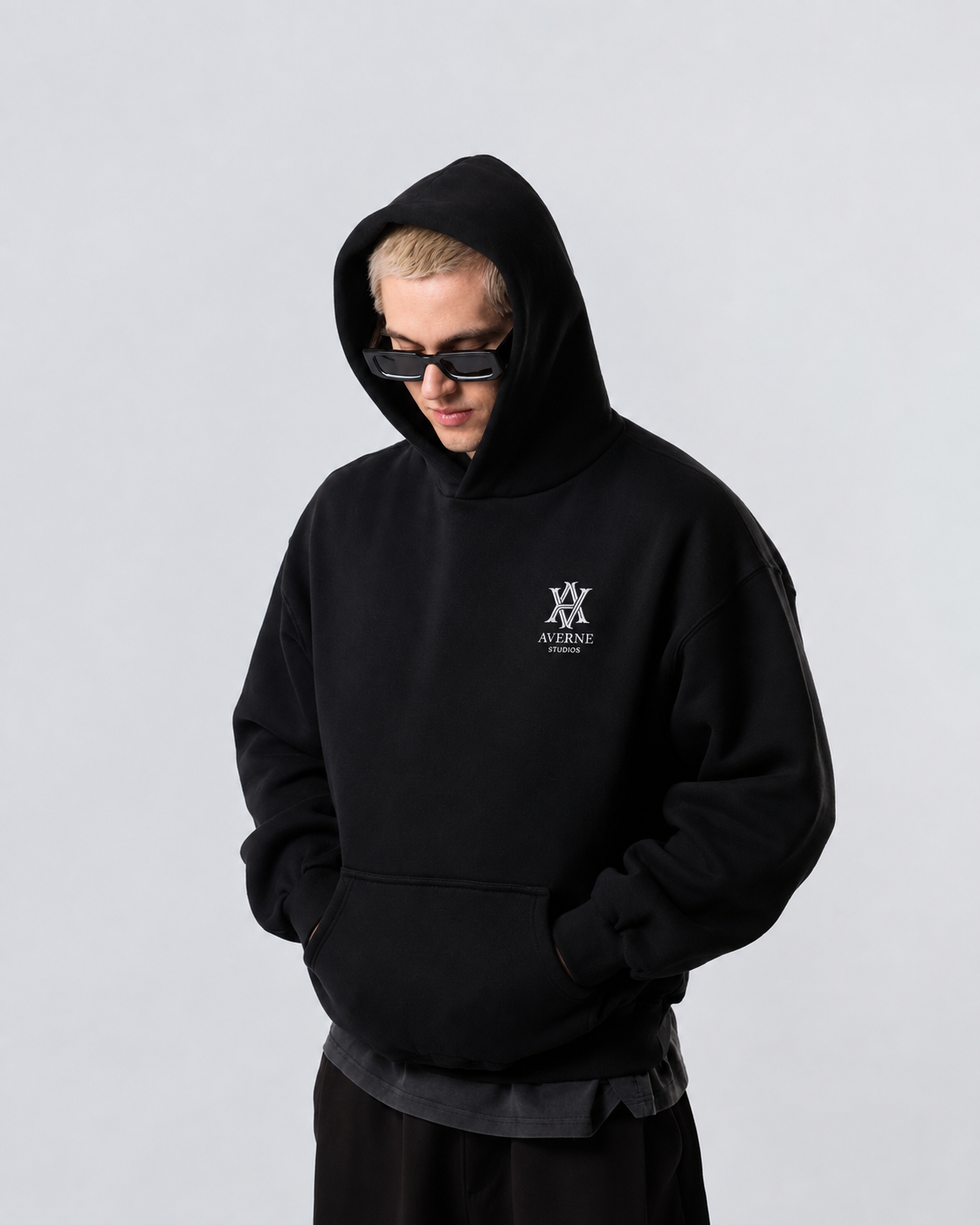 Essential Oversized Boxy Fit Fleece - Black
