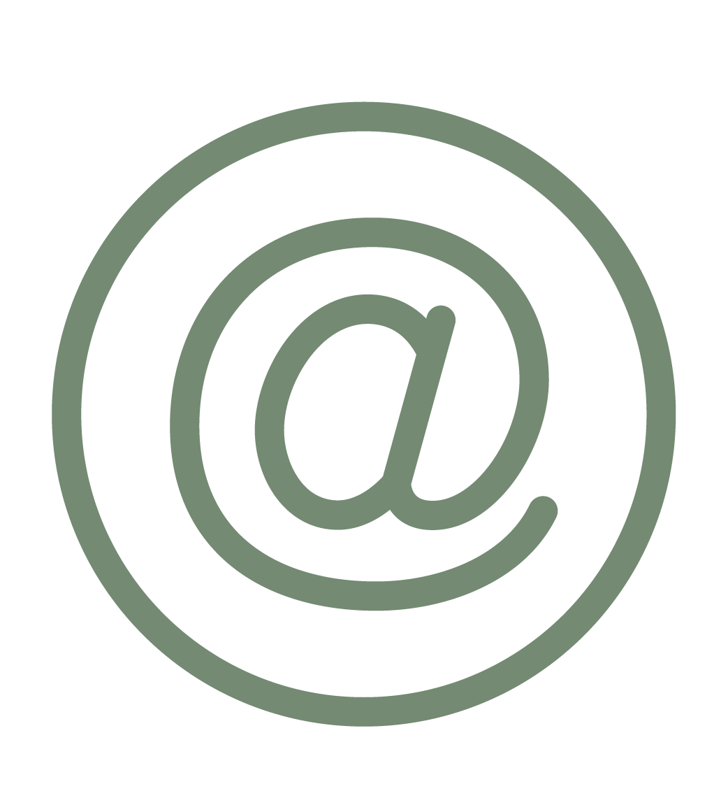 Green at symbol (@) inside a circle.