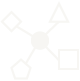 Simple abstract icon demonstrating how Jon Eslinger's work connects organizational strategy to credit union brands