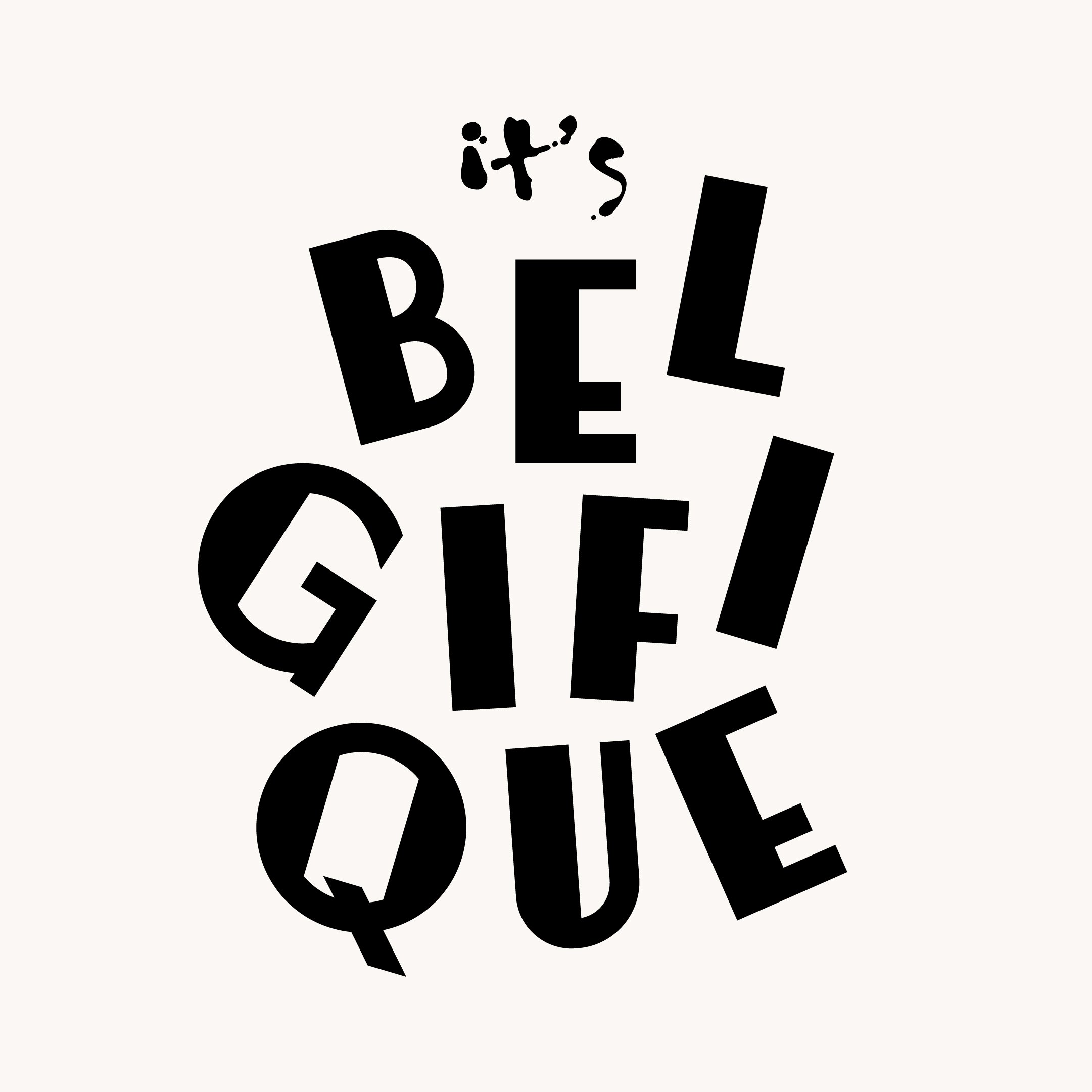 Het logo van "It's Belgifique!". UNESCO noemt onze Belgische biercultuur wereldklasse. Wij noemen het “Belgifique”.