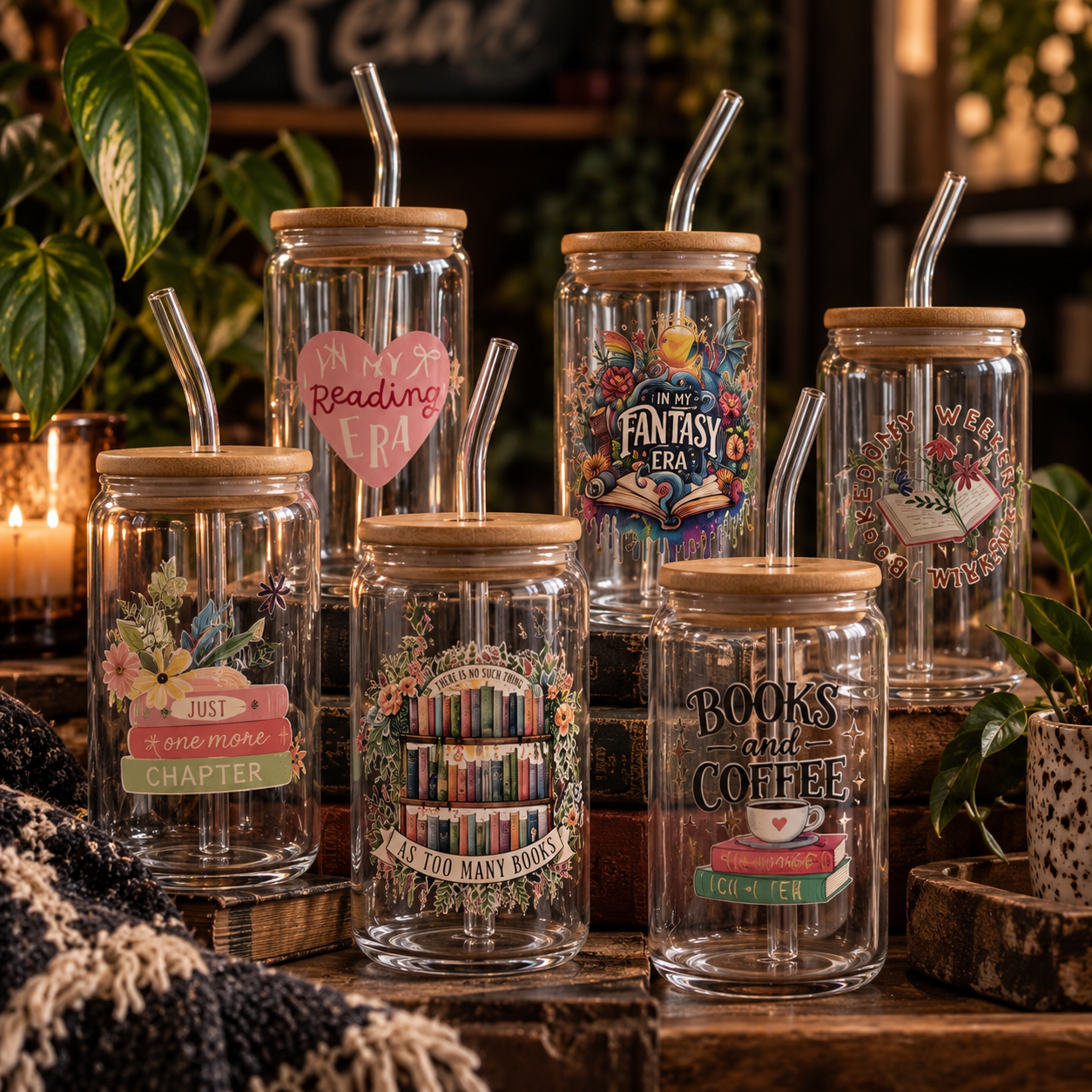 Mystery Bookish Glass -16oz