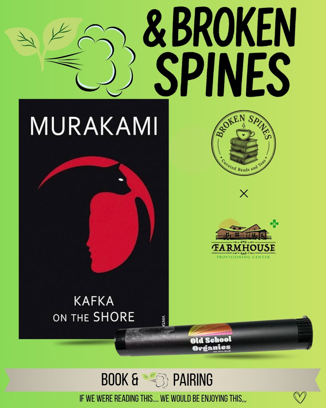 Today's selection is proof that sometimes the strangest things just belong together.

And trust us. This one's STRANGE. 😂

📖 Kafka on the Shore by Haruki Murakami

Imagine a world where cats can talk, fish fall from the sky, and absolutely nothing 