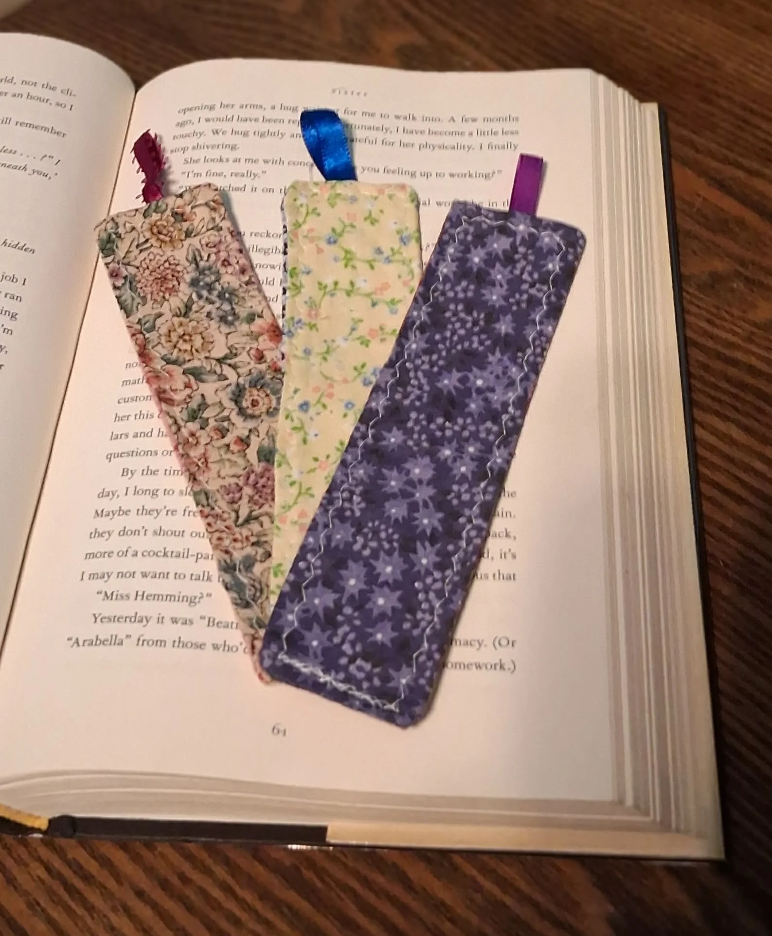 Handmade Fabric Bookmark