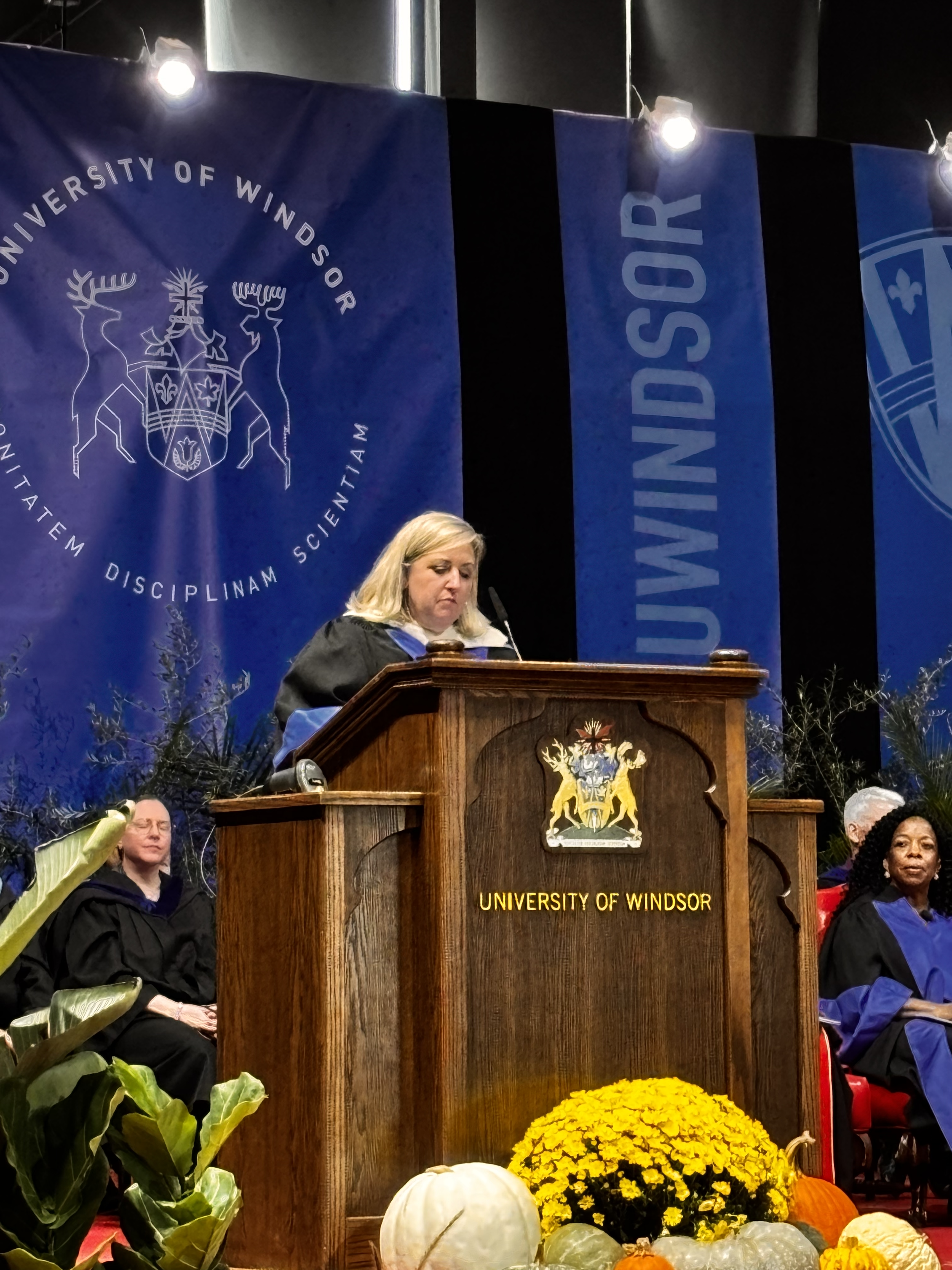 Beth Ann Prince at a University of Windsor graduation.