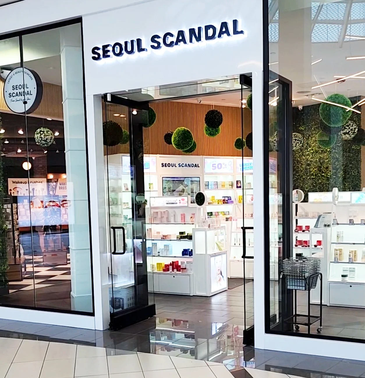 a storefront image of a Seoul Scandal retail store