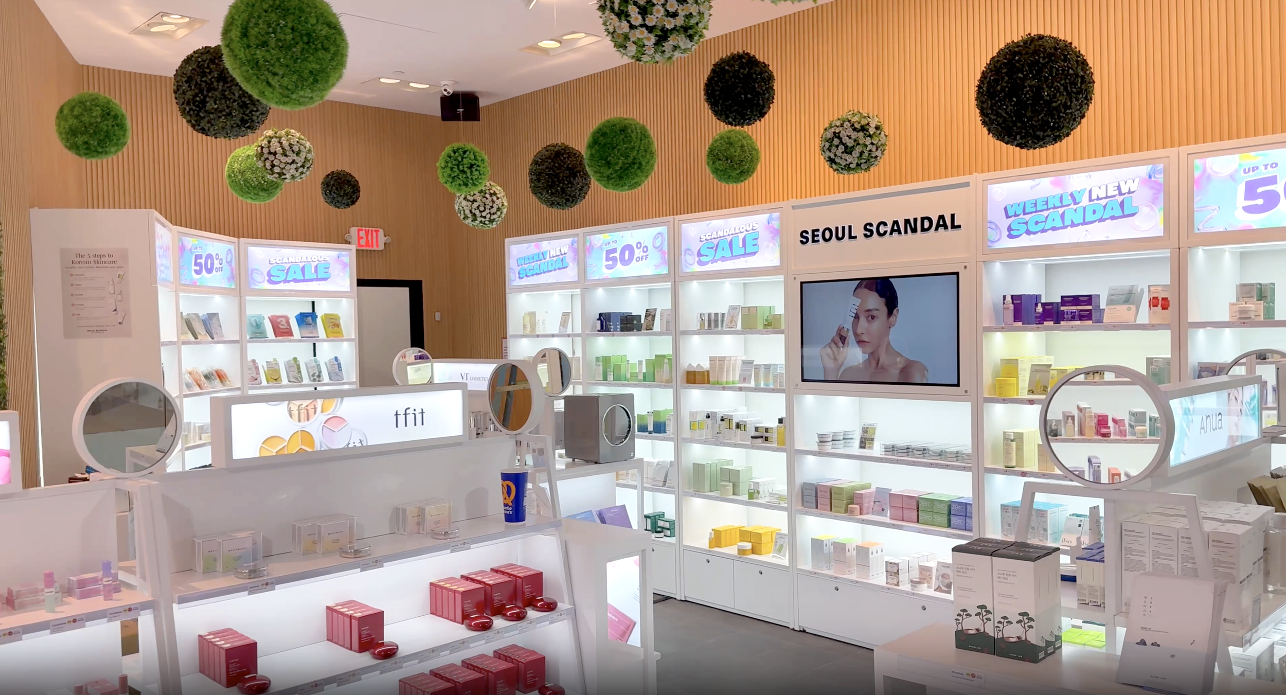An interior image of a Seoul Scandal retail store