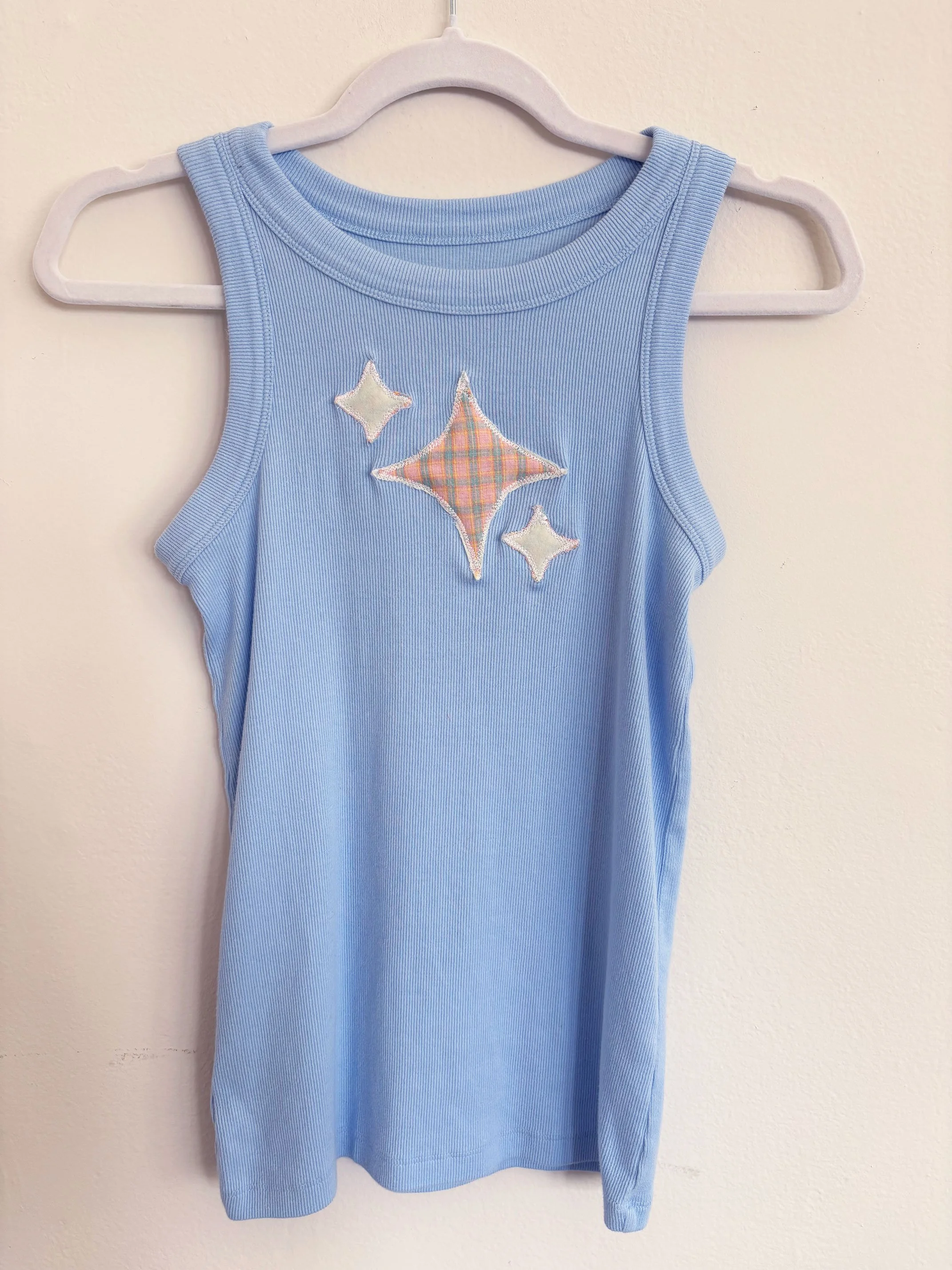Baby Blue Star Tank - Size Small