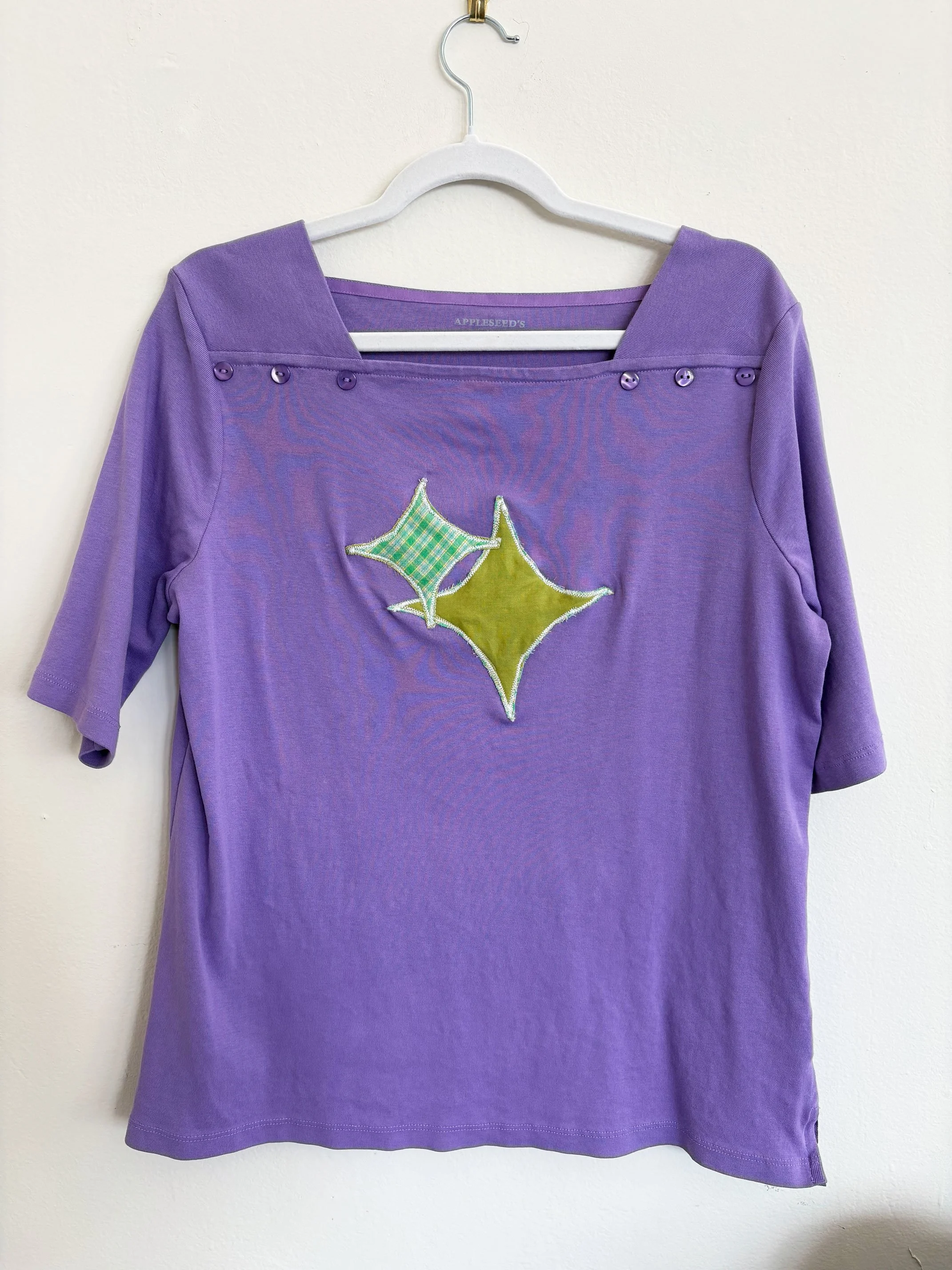 Purple Star Top - Size Large
