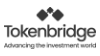 Tokenbridge logo with black text and stylized mountain icon