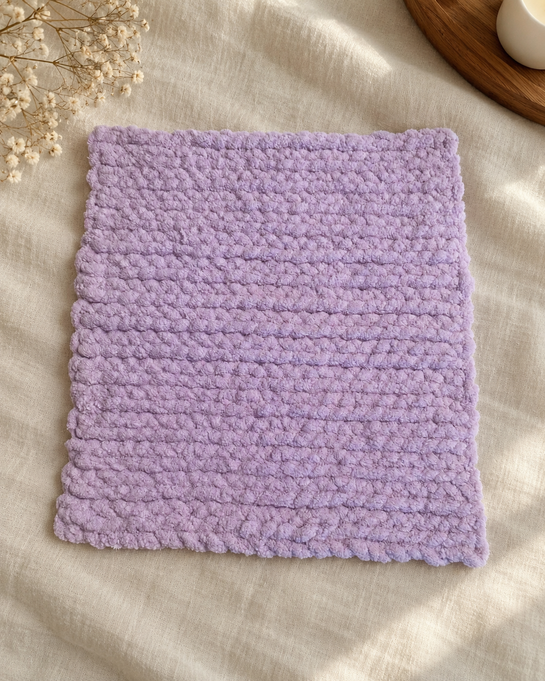 Orchid Crocheted blanket