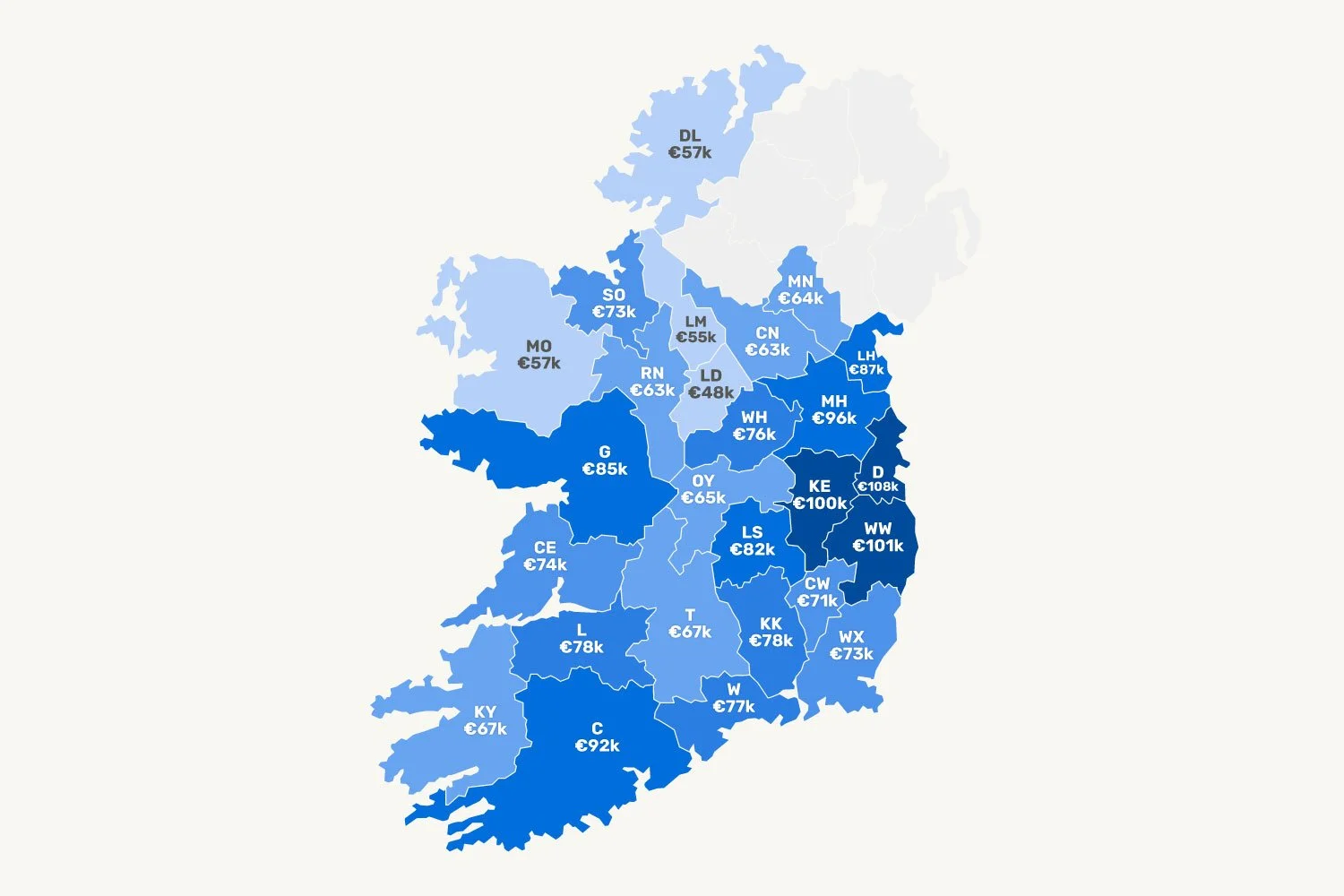 How Much Do You Need to Earn to Buy a First Home in Every Irish County?
