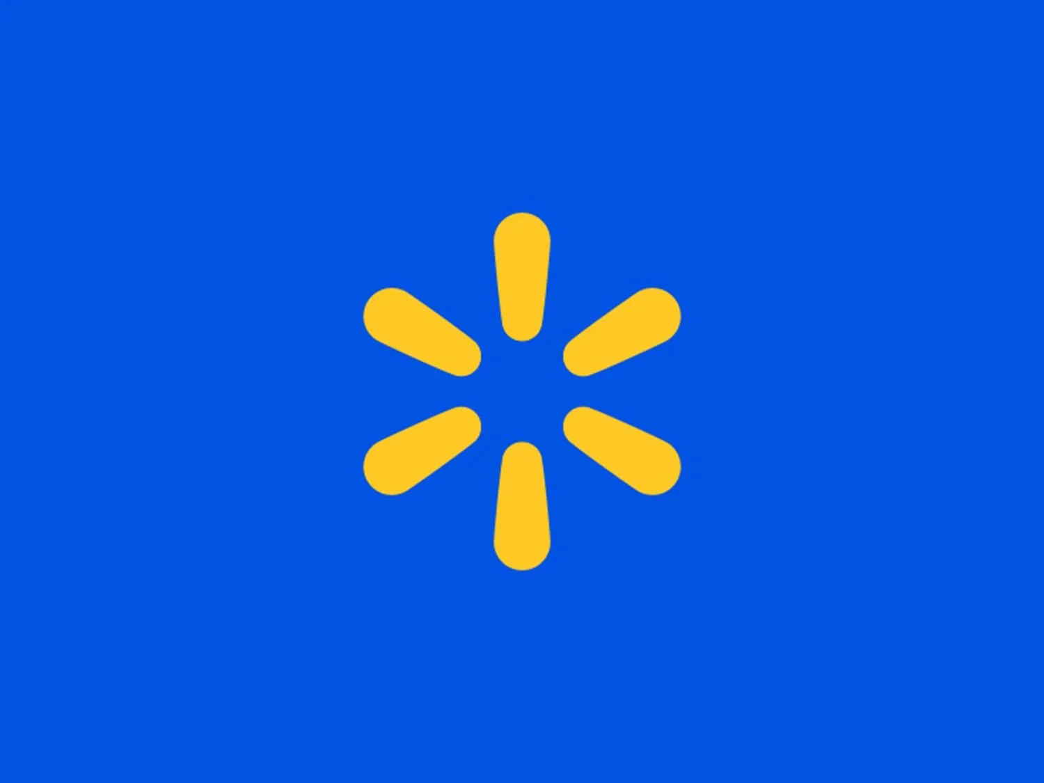 Walmart logo with blue background and yellow asterisk in the center.