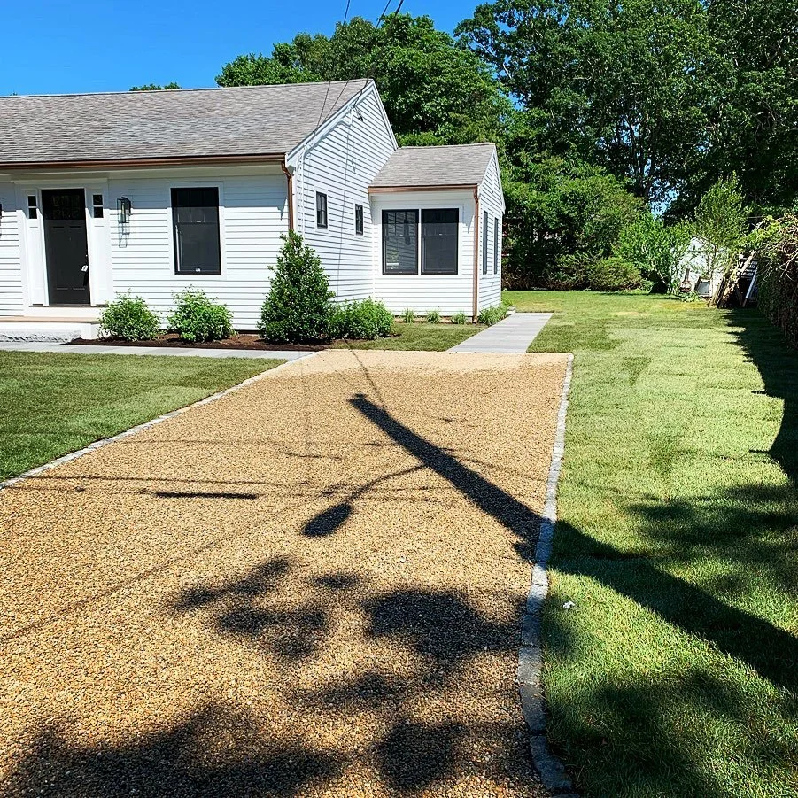 Complete overhaul of this cape cod residence including custom built mirrored driveways, bluestone walks and a classic cape cod style foundation planting of hydrangea and holly. #landscapedesign #landscapephotography #landscapearchitecture #landscapec