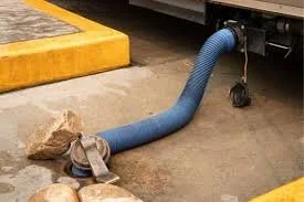 RV dump station with easy-access sewer connection for guest use at Creekside Mobile Home and RV Park in Punta Gorda FL