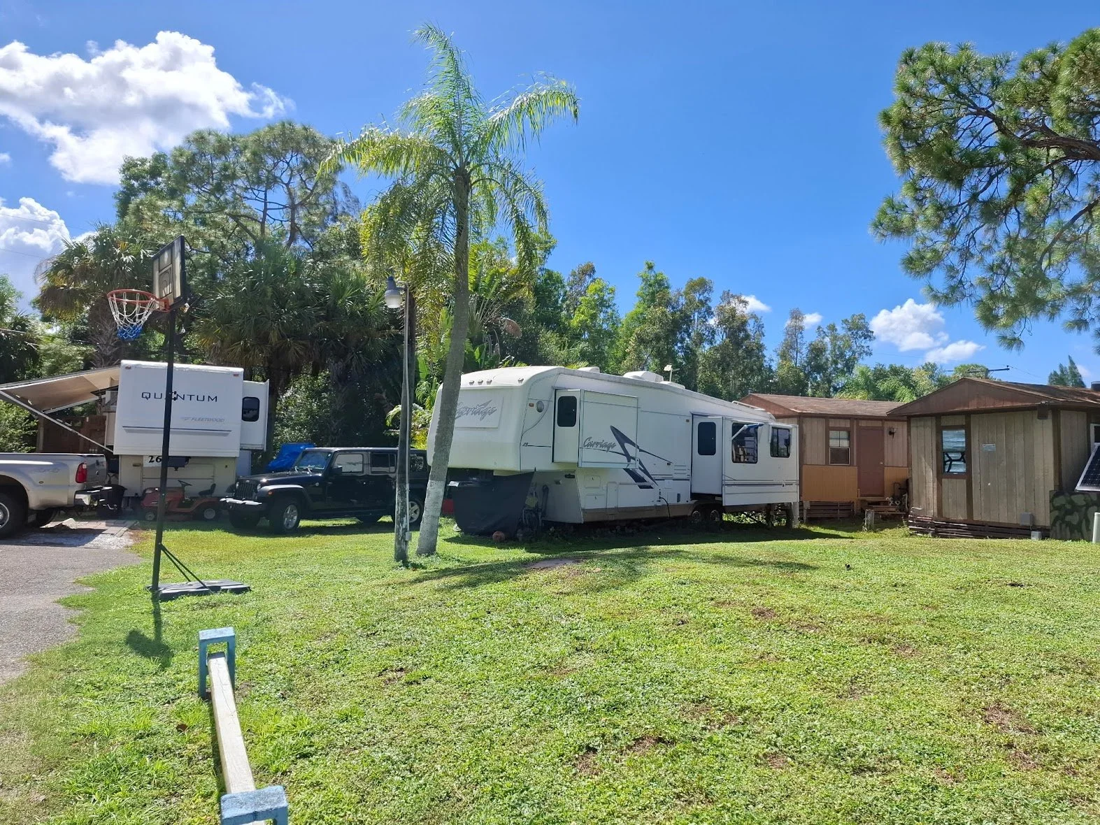 30 AMP RV site at Creekside Mobile Home and RV Park