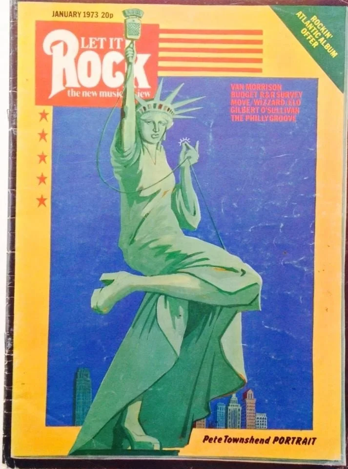 Let it Rock. Design and Statue of Liberty art by David Wills. Musician Pamela Polland modeled the legs for this cover.