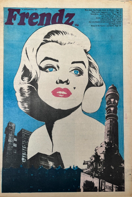 Cover of Frendz designed by David Wills.