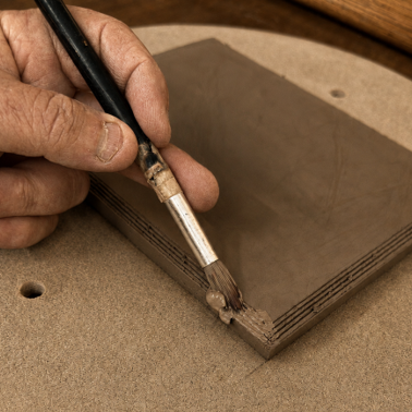 Ian Jobling hand-building a stoneware bonsai pot using traditional studio tools.neware bonsai pot.