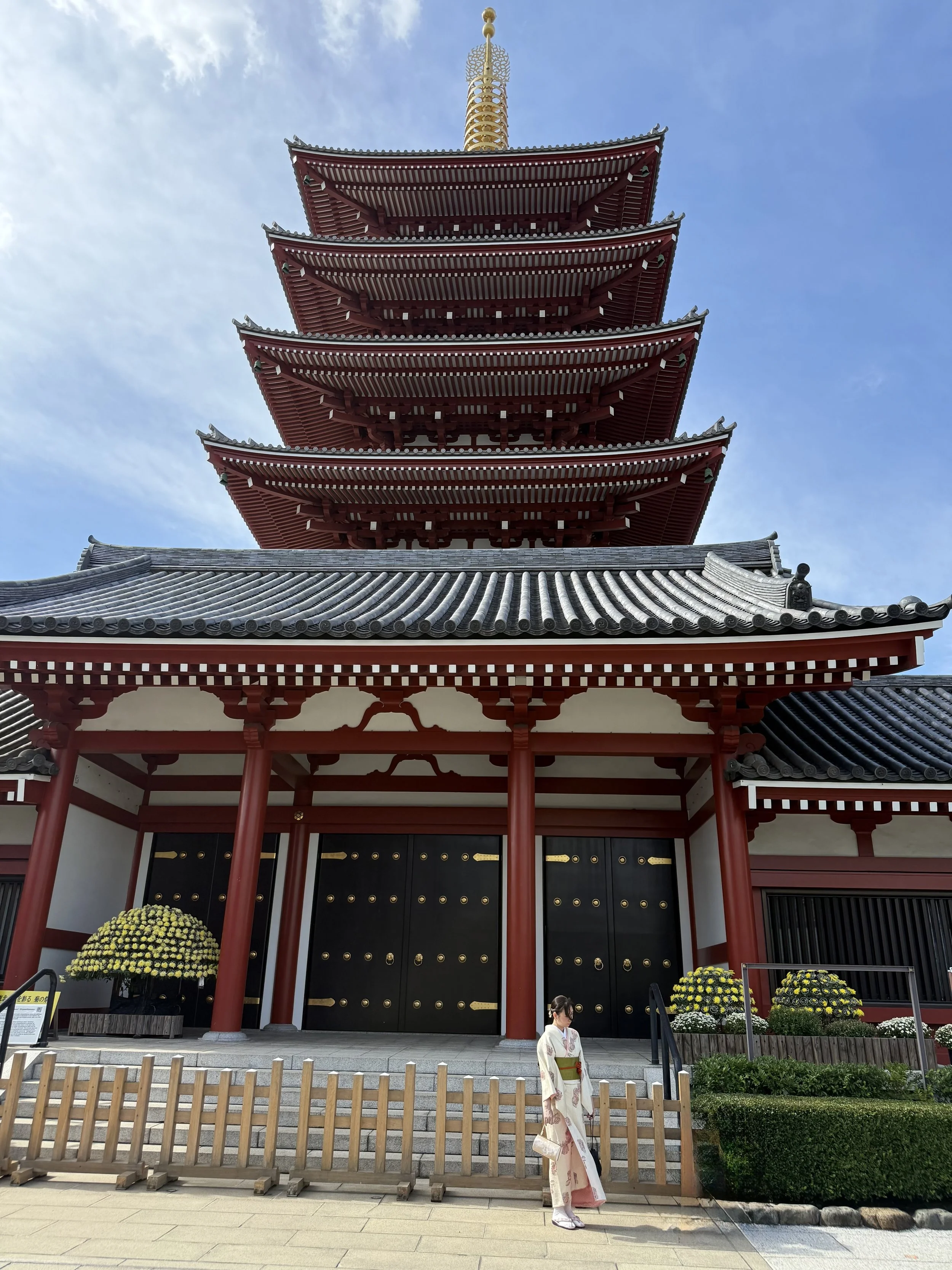 Main enterance to the Senso-ji Temple in an old part of Tokyo.