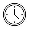 Wall clock showing 3:00