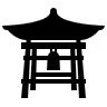 A traditional Japanese torii gate