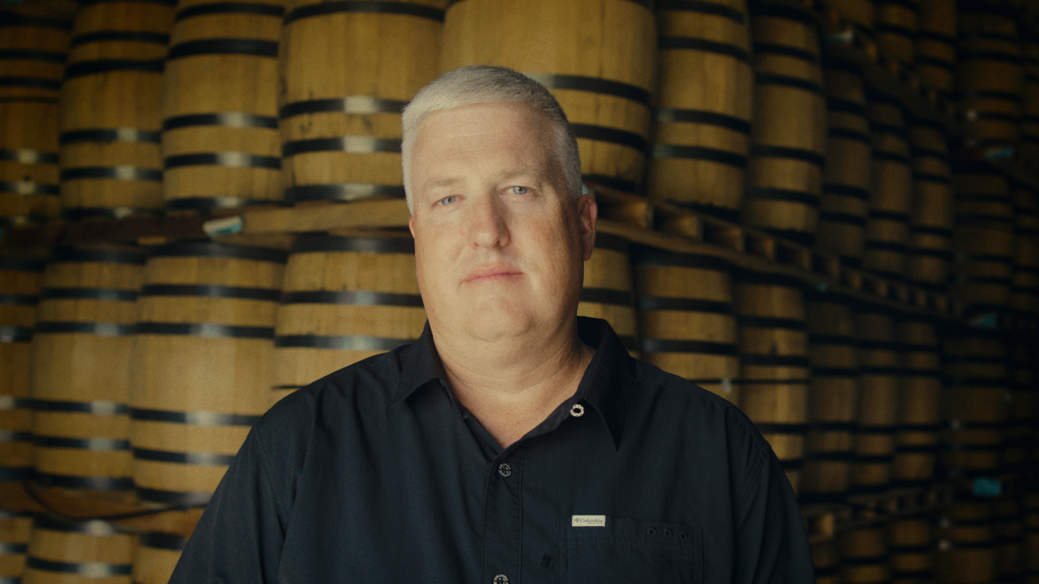 Master Distiller Jacob Call in the rickhouse