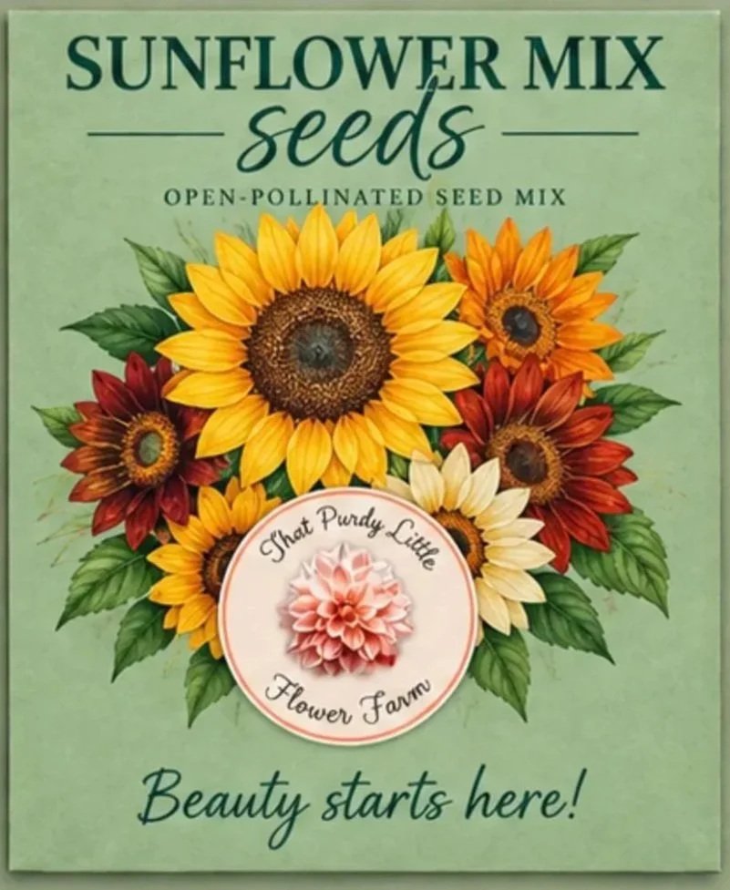 Open Pollinated Sunflower Seeds : Devotion in the golden hour