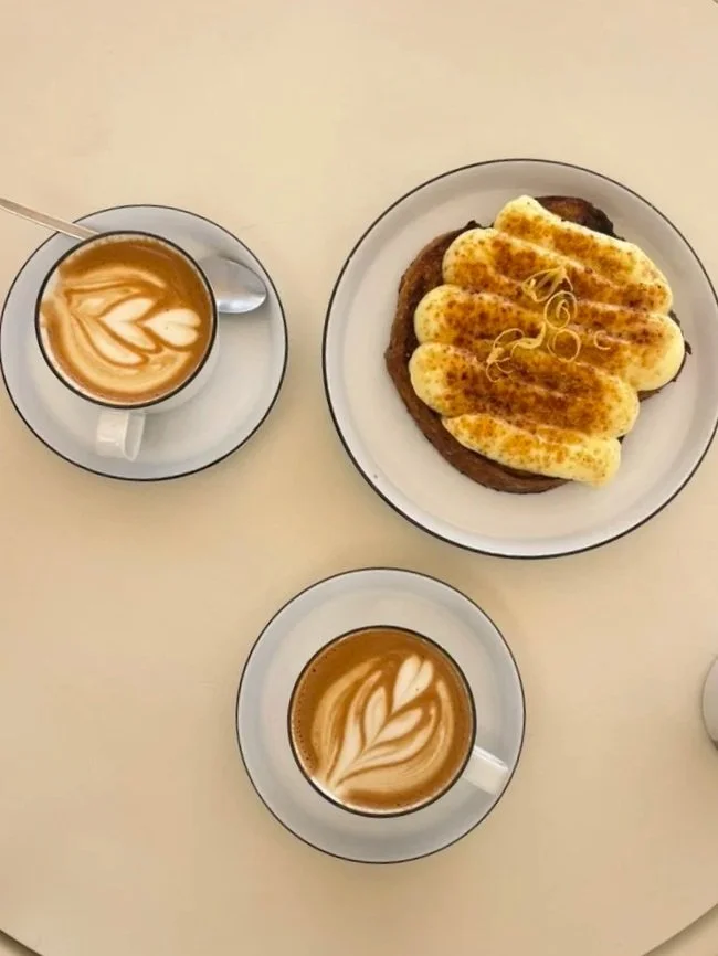 Coffee and breakfast at a local café in the western Algarve
